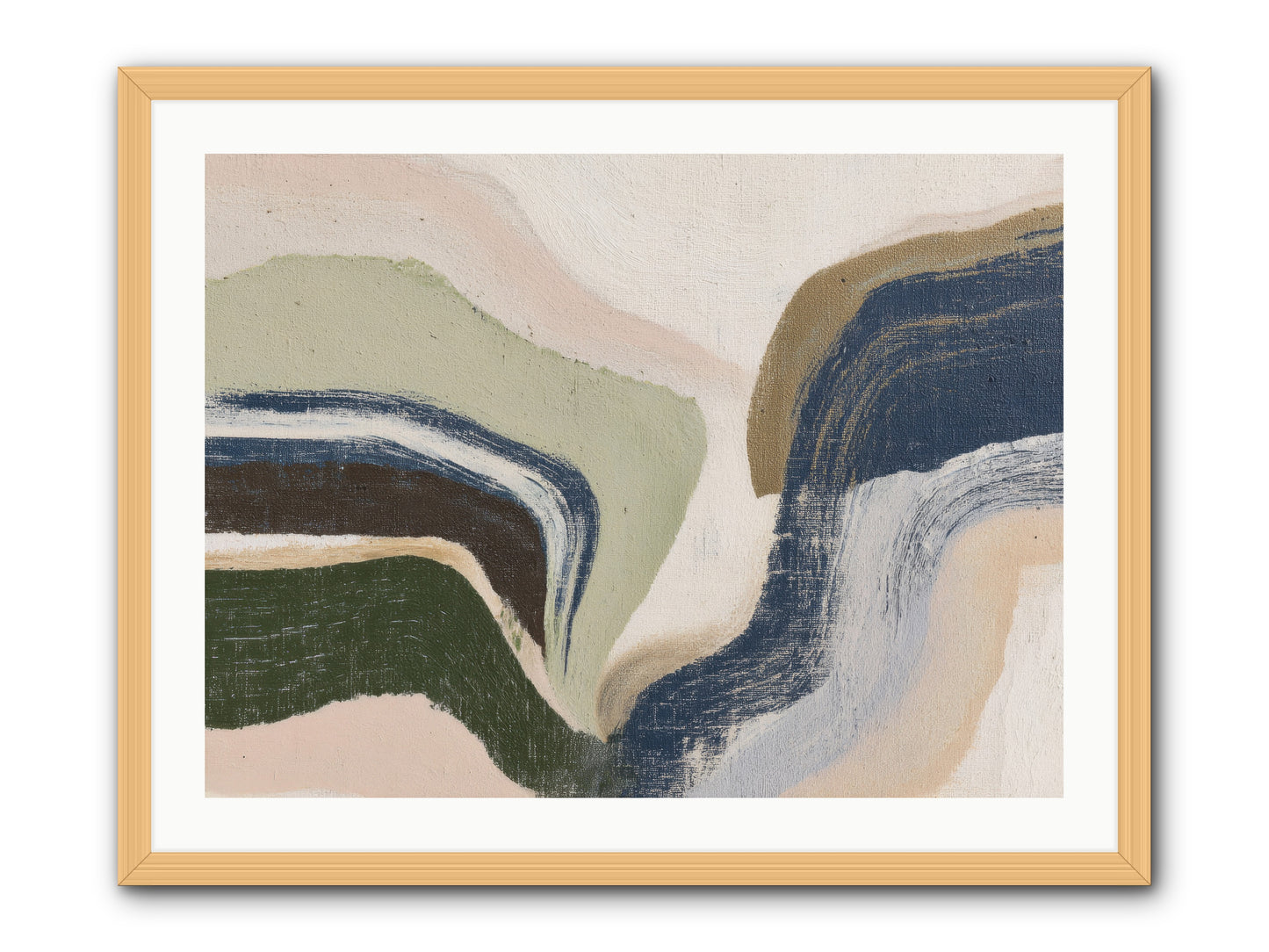 Pulse Ridge No.2 -- Framed Print - Natural 32x24