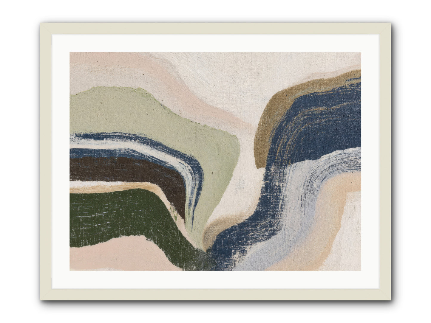 Pulse Ridge No.2 -- Framed Print - White 32x24
