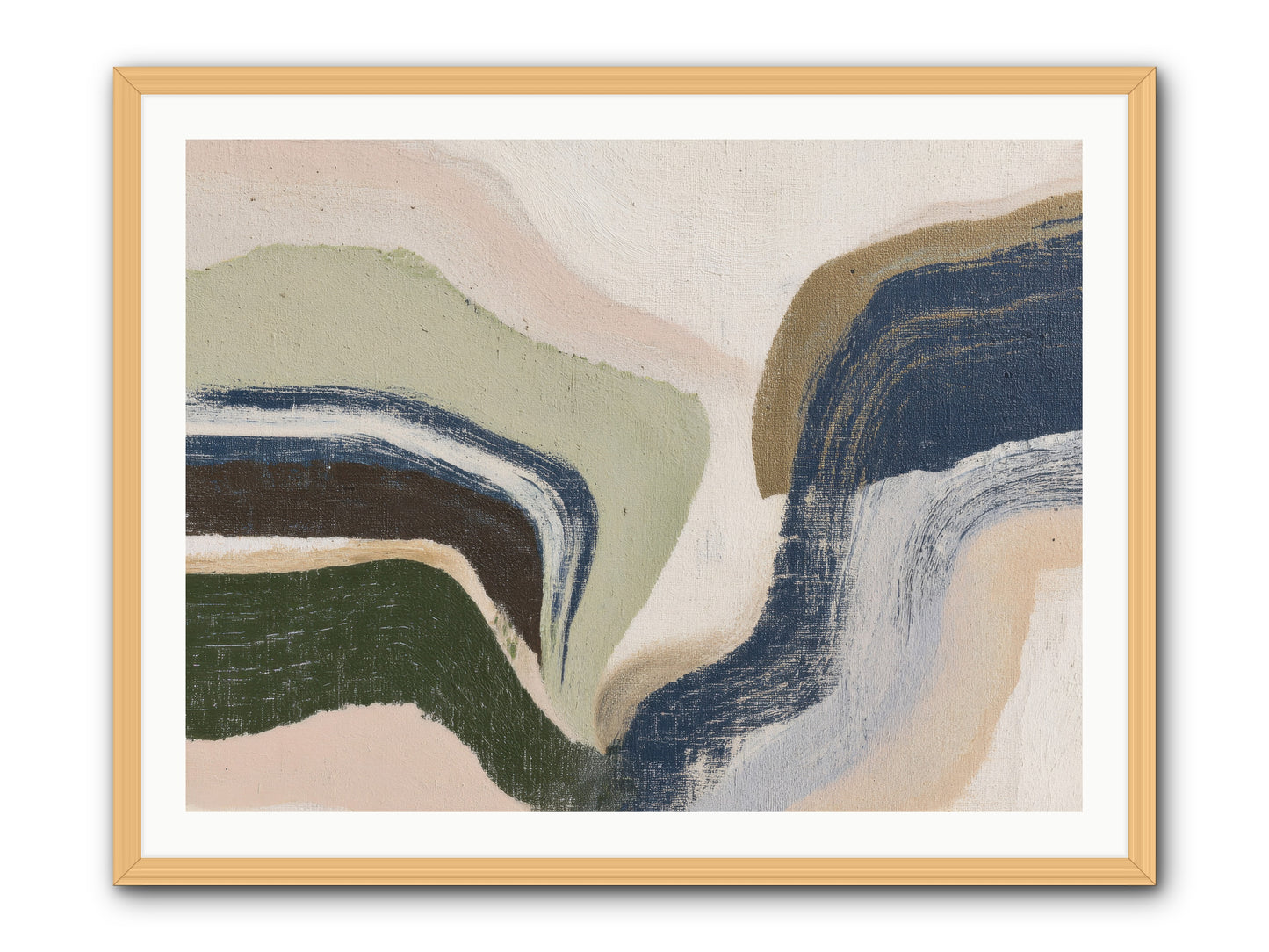 Pulse Ridge No.2 -- Framed Print - Natural 40x30
