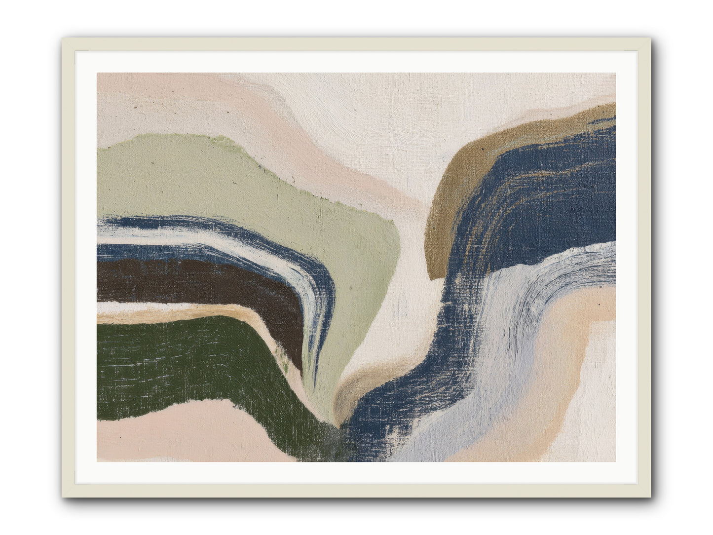Pulse Ridge No.2 -- Framed Print - White 48x36