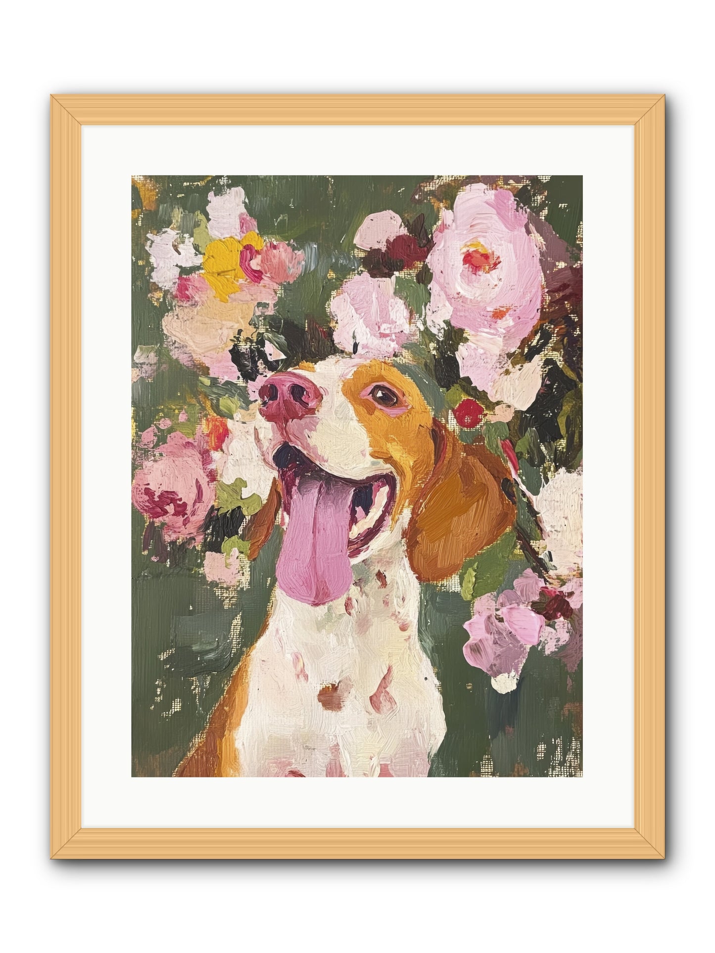Pure Joy Embodied -- Framed Print - Natural 18x24