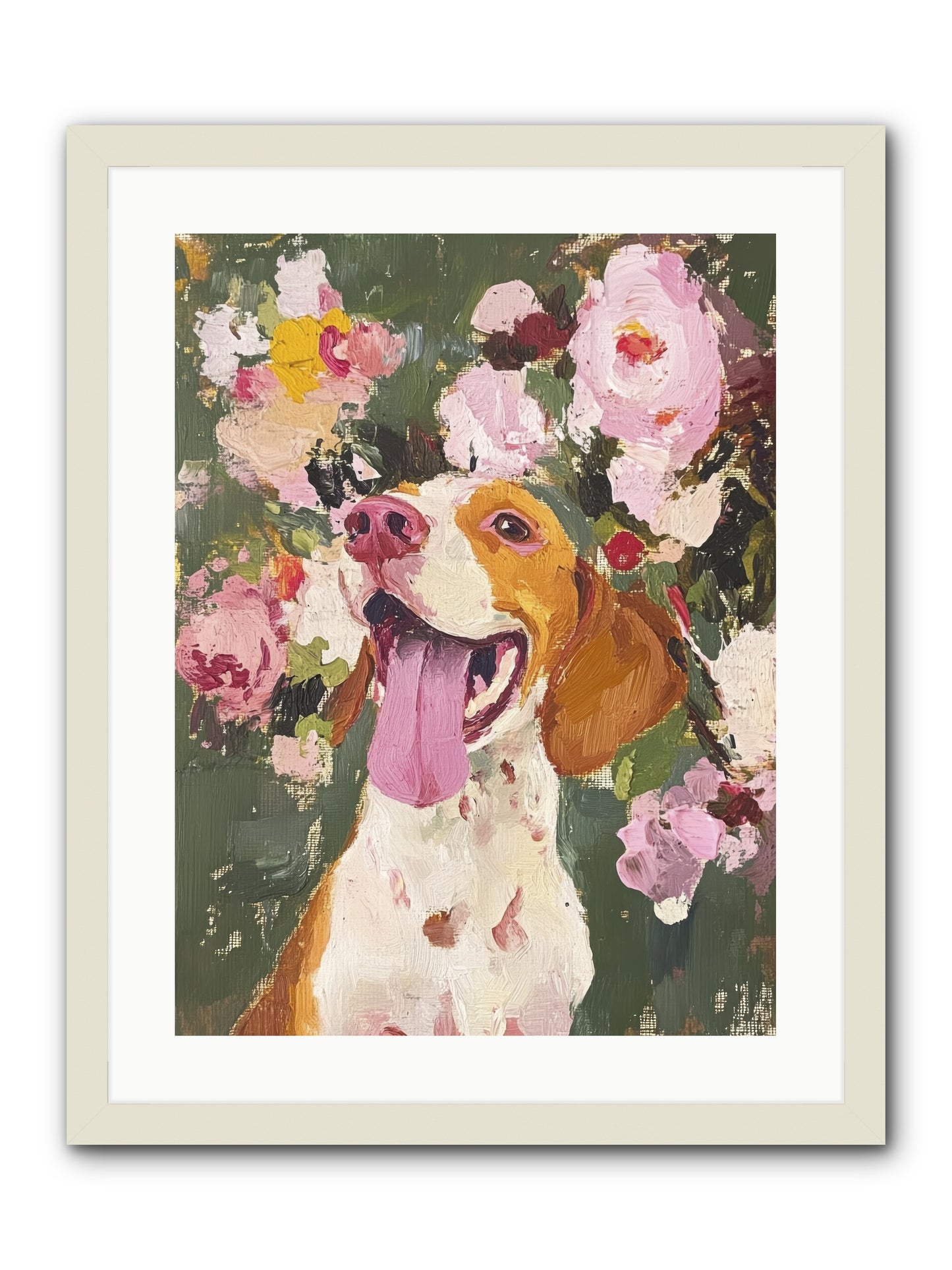 Pure Joy Embodied -- Framed Print - White 18x24