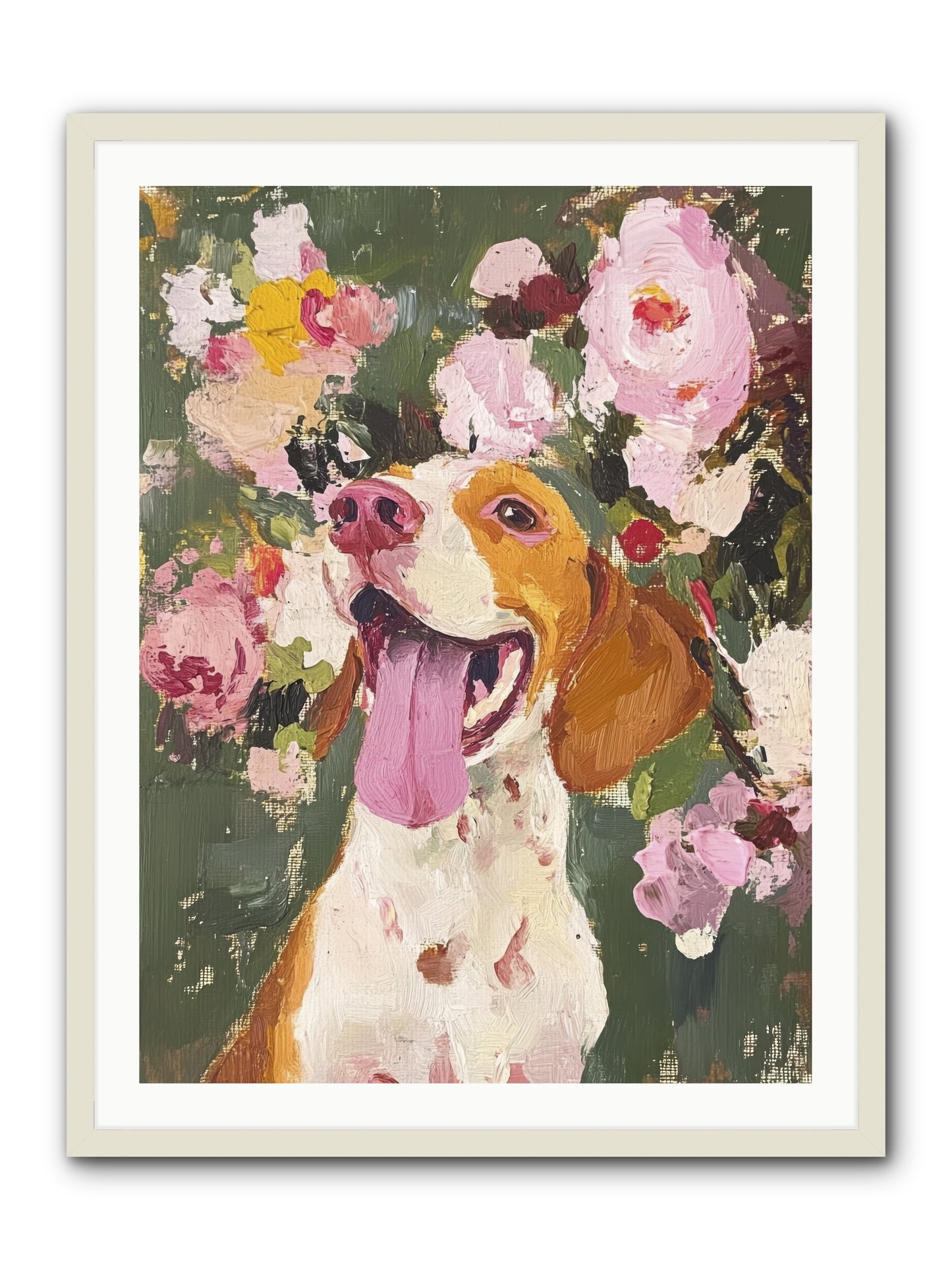 Pure Joy Embodied -- Framed Print - White 30x40