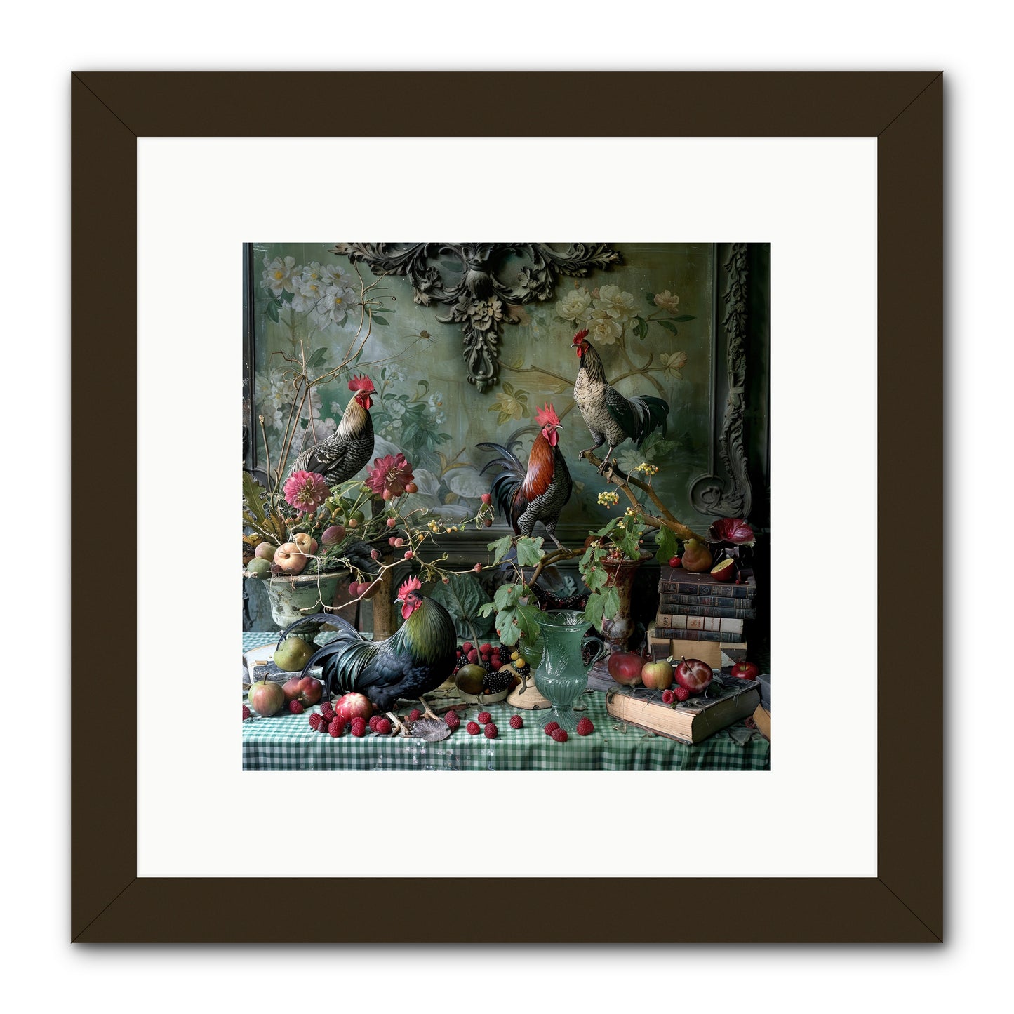 Quaint Roosts Of Reverie -- Framed Print - Black 10x10