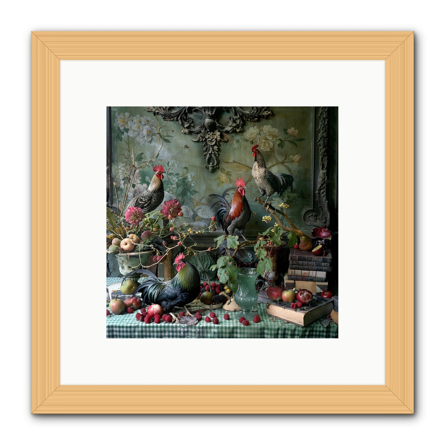 Quaint Roosts Of Reverie -- Framed Print - Natural 10x10