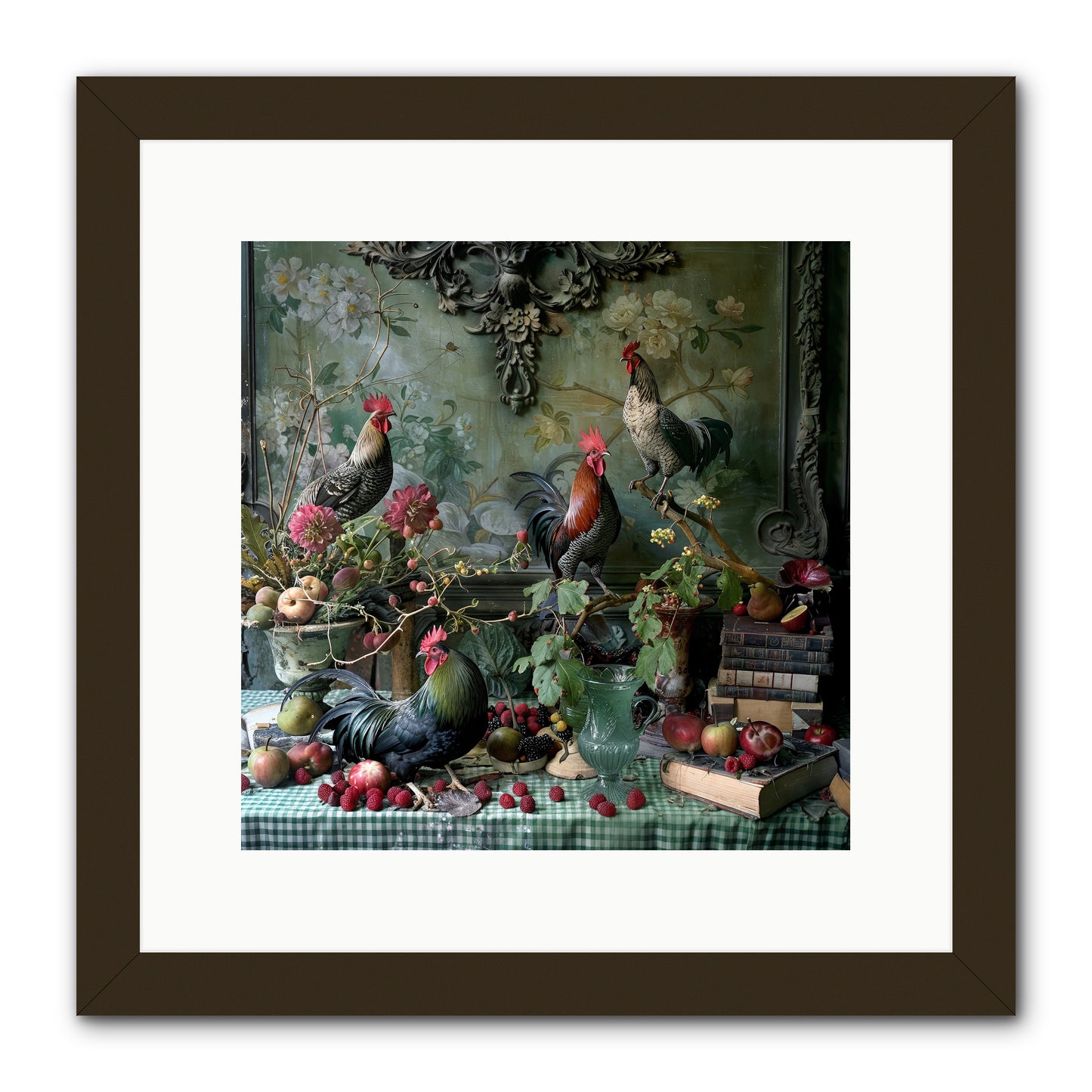 Quaint Roosts Of Reverie -- Framed Print - Black 12x12