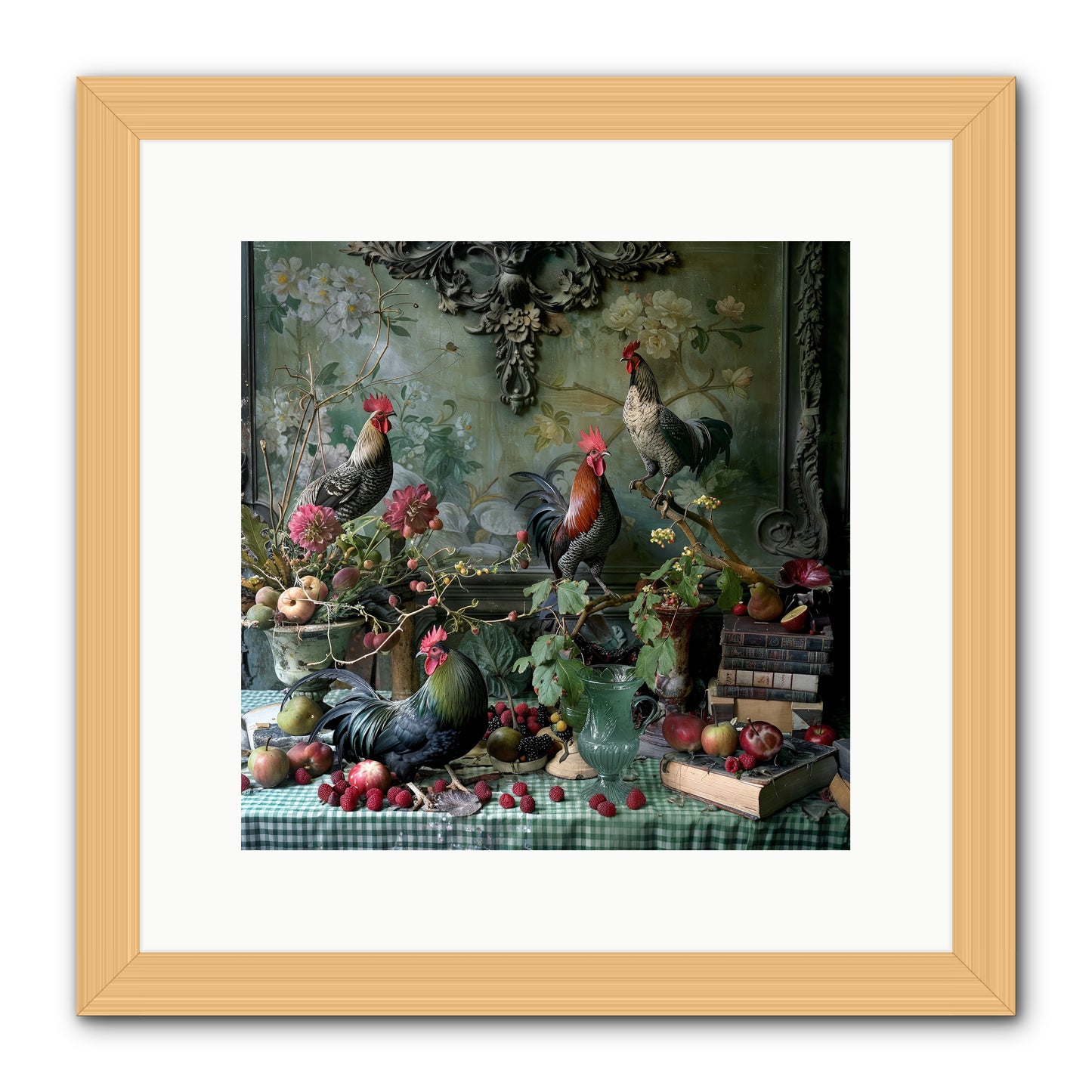 Quaint Roosts Of Reverie -- Framed Print - Natural 12x12