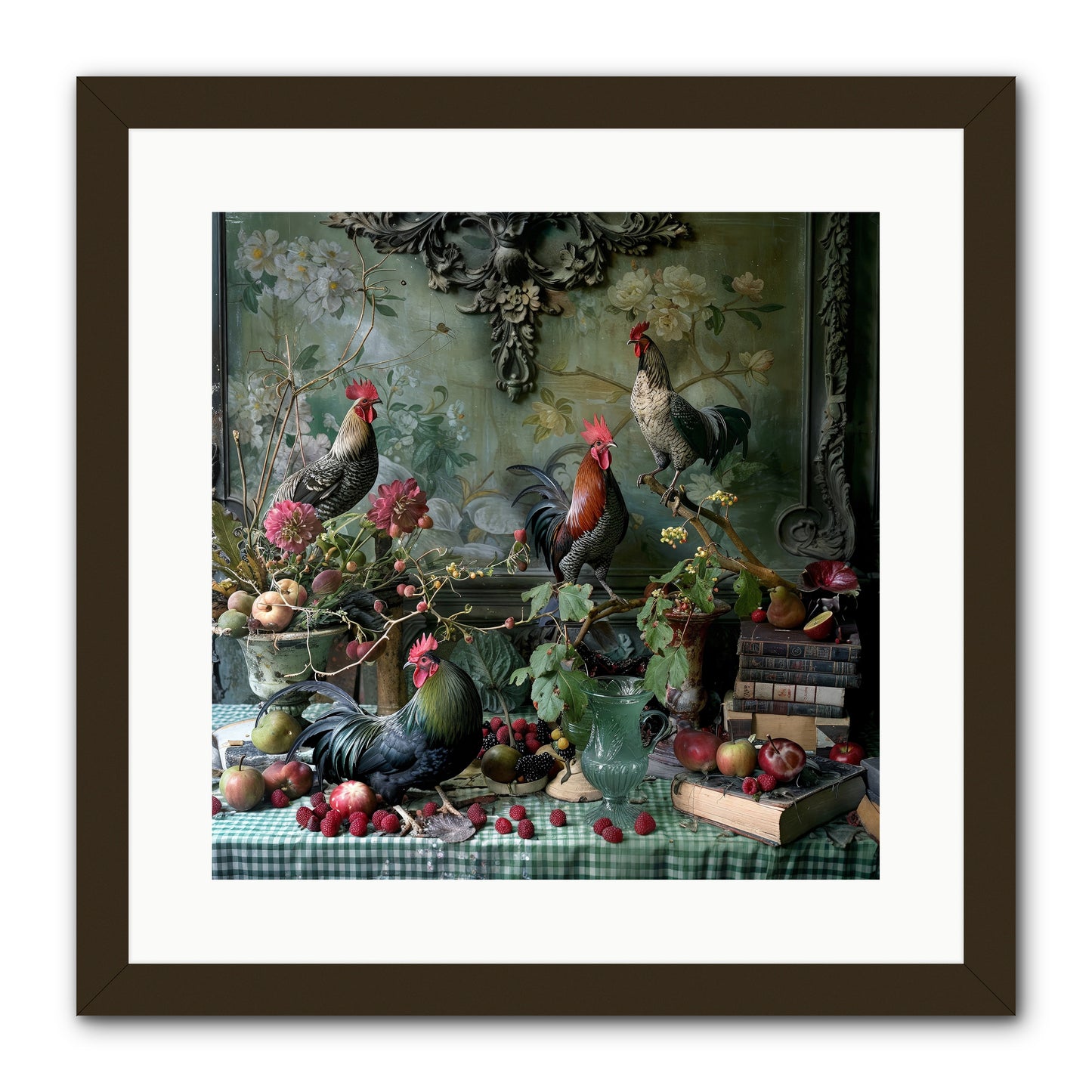 Quaint Roosts Of Reverie -- Framed Print - Black 16x16