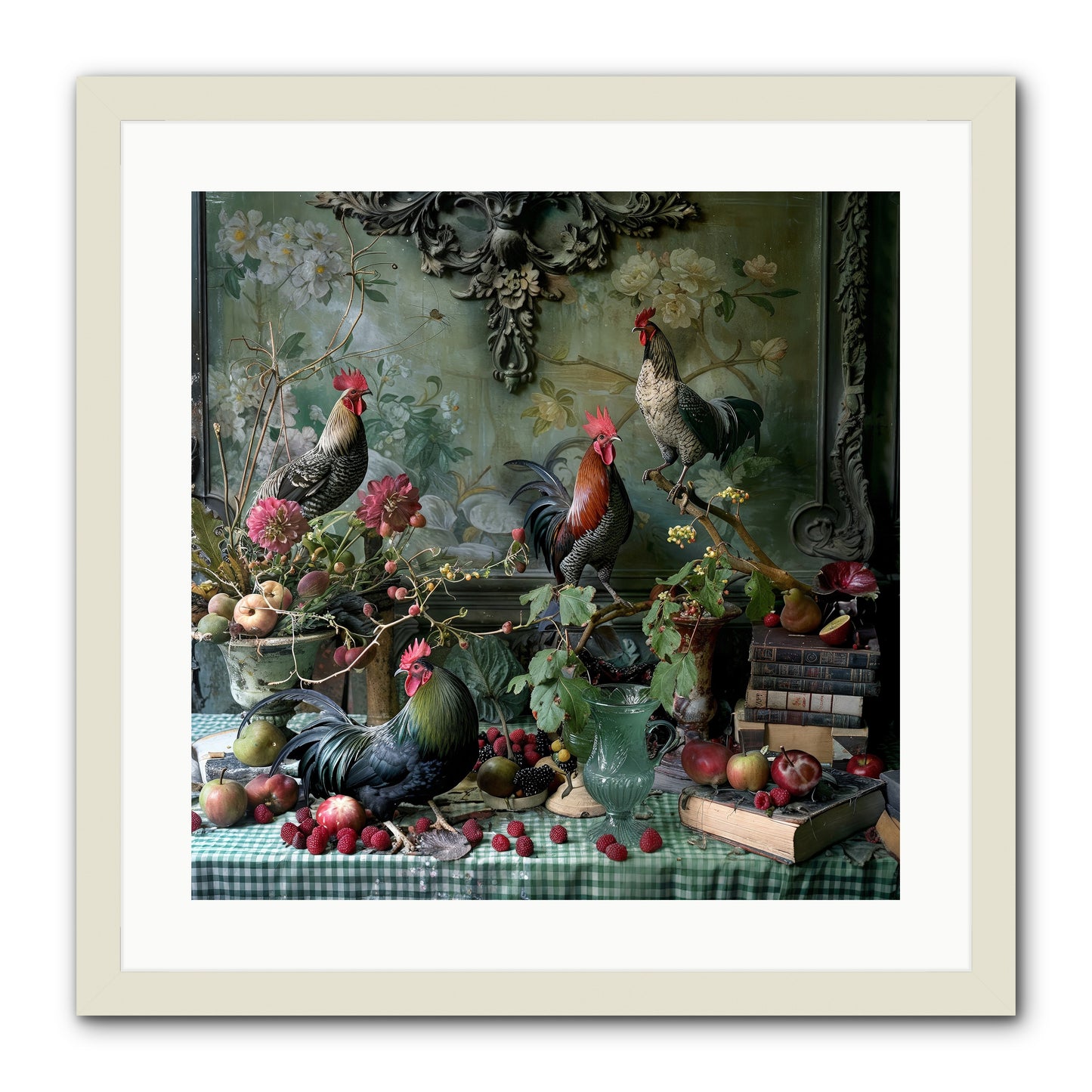 Quaint Roosts Of Reverie -- Framed Print - White 20x20