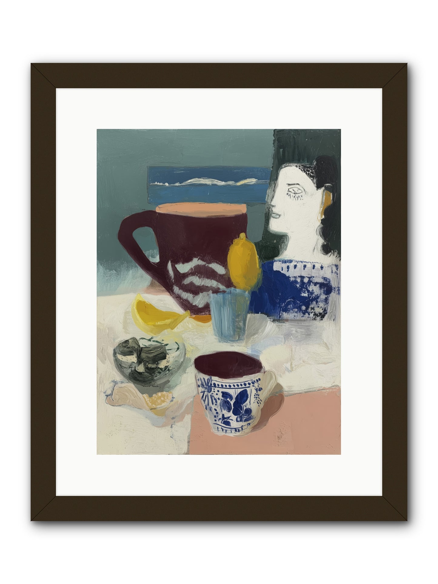 Quick Kiss -- Framed Print - Black 12x16