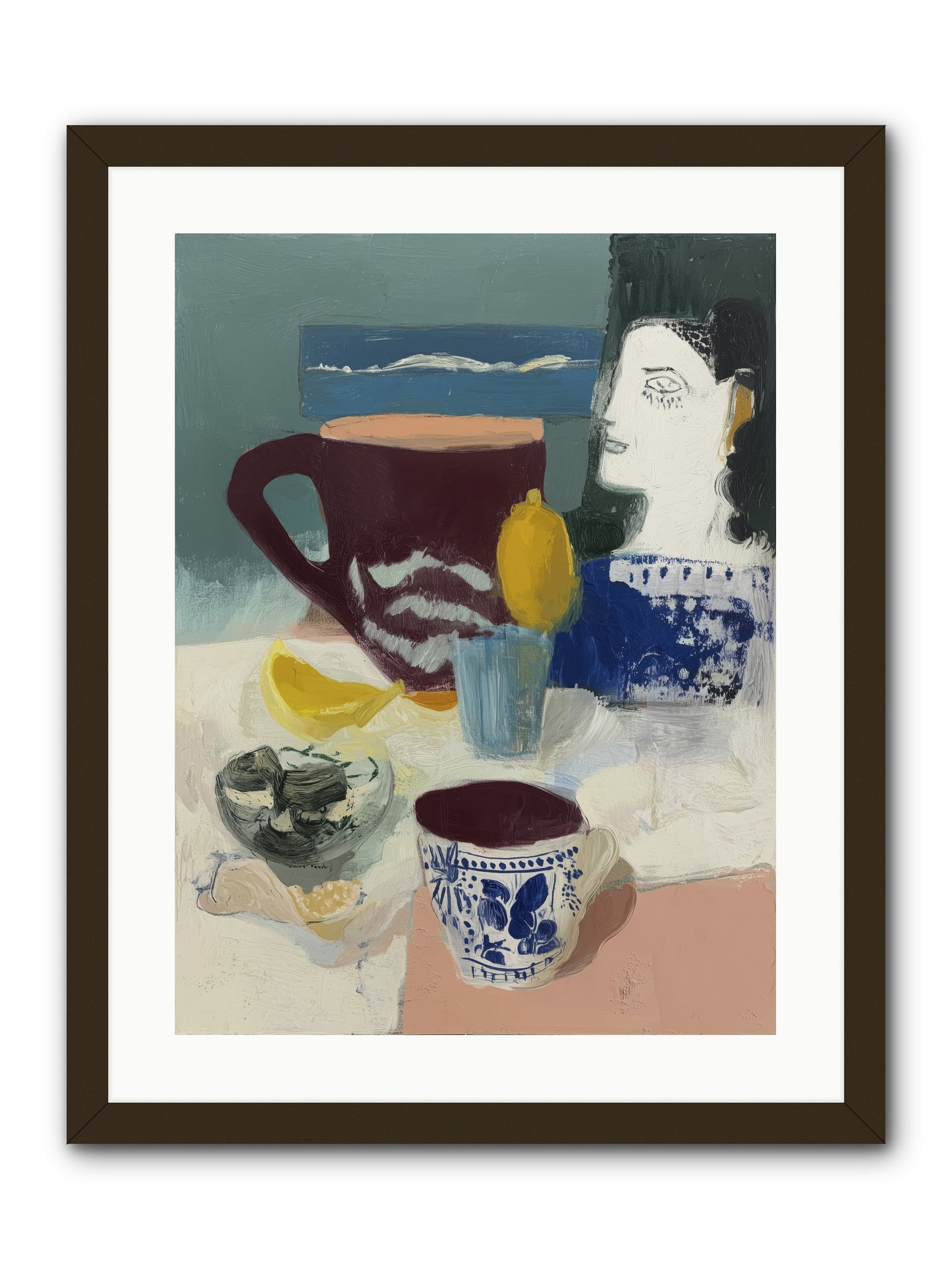 Quick Kiss -- Framed Print - Black 18x24