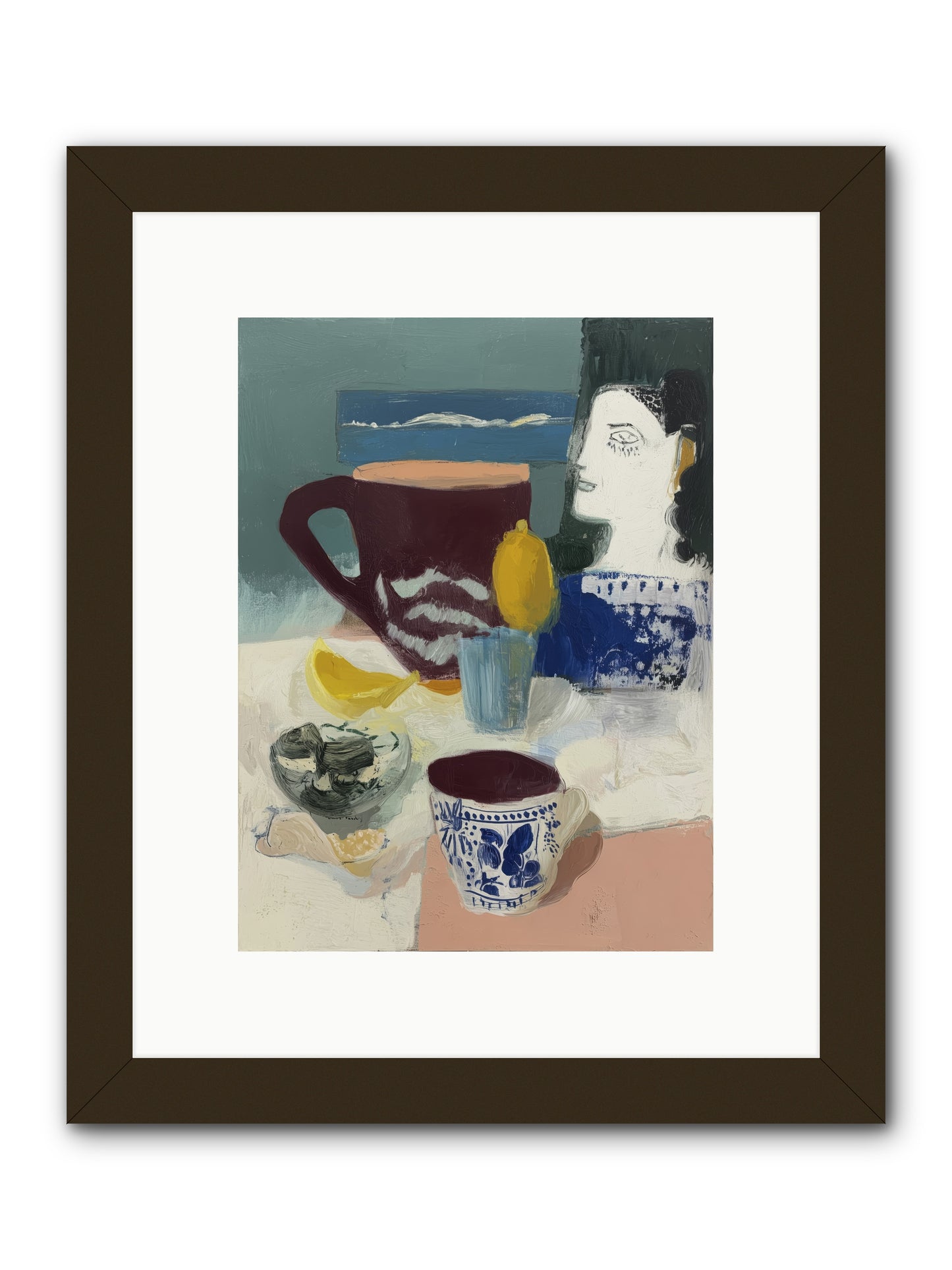 Quick Kiss -- Framed Print - Black 9x12
