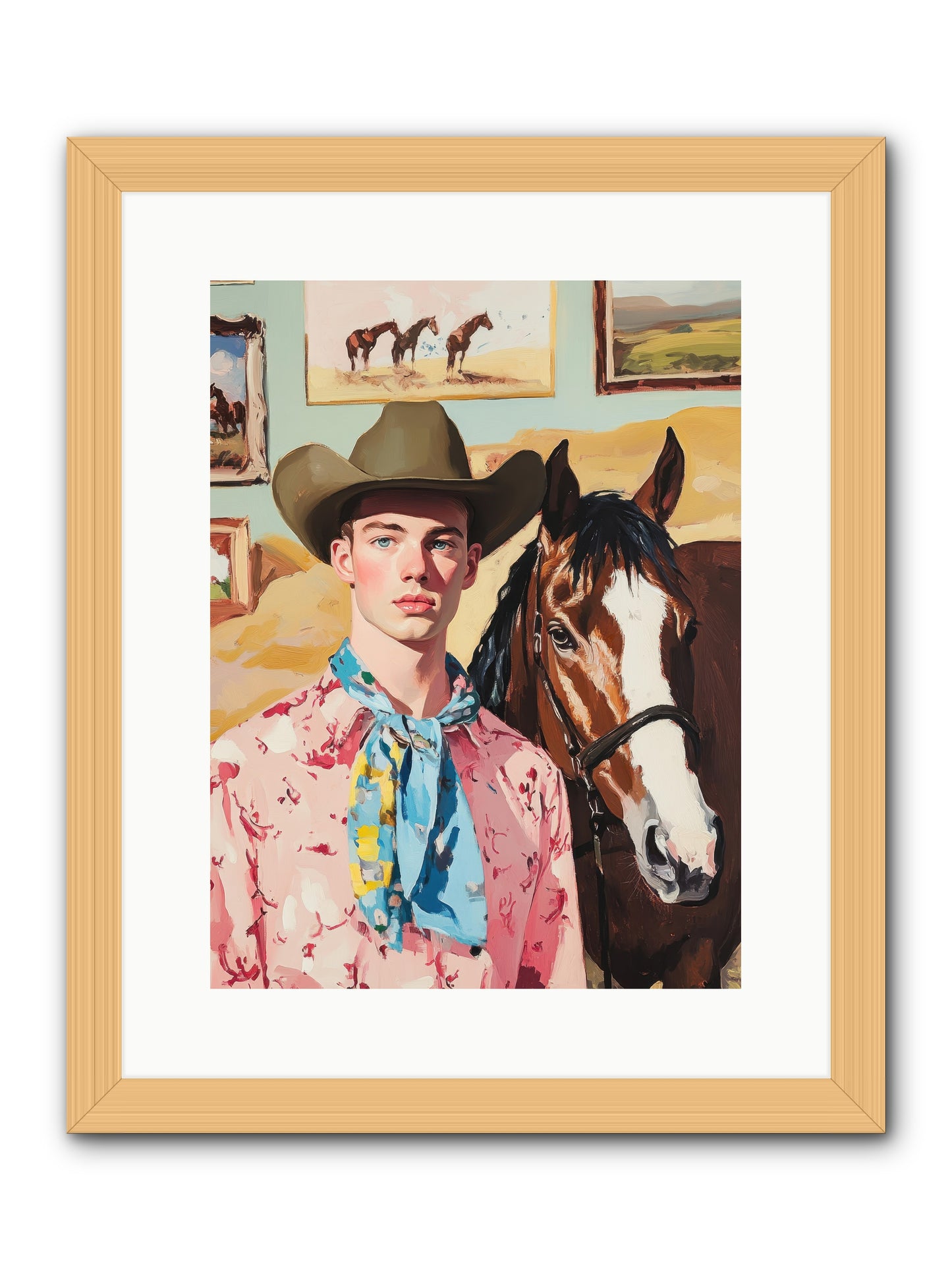 Quicksilver Fable -- Framed Print - Natural 12x16