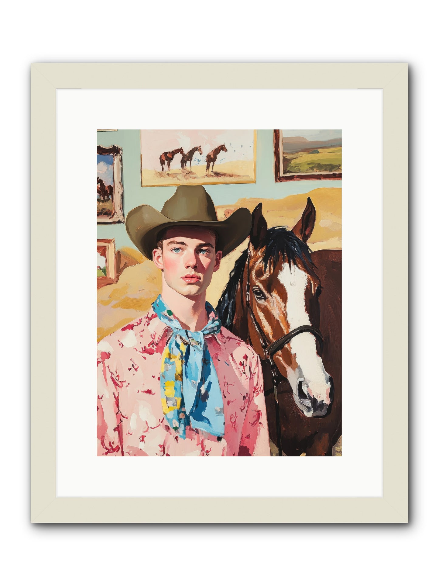 Quicksilver Fable -- Framed Print - White 12x16