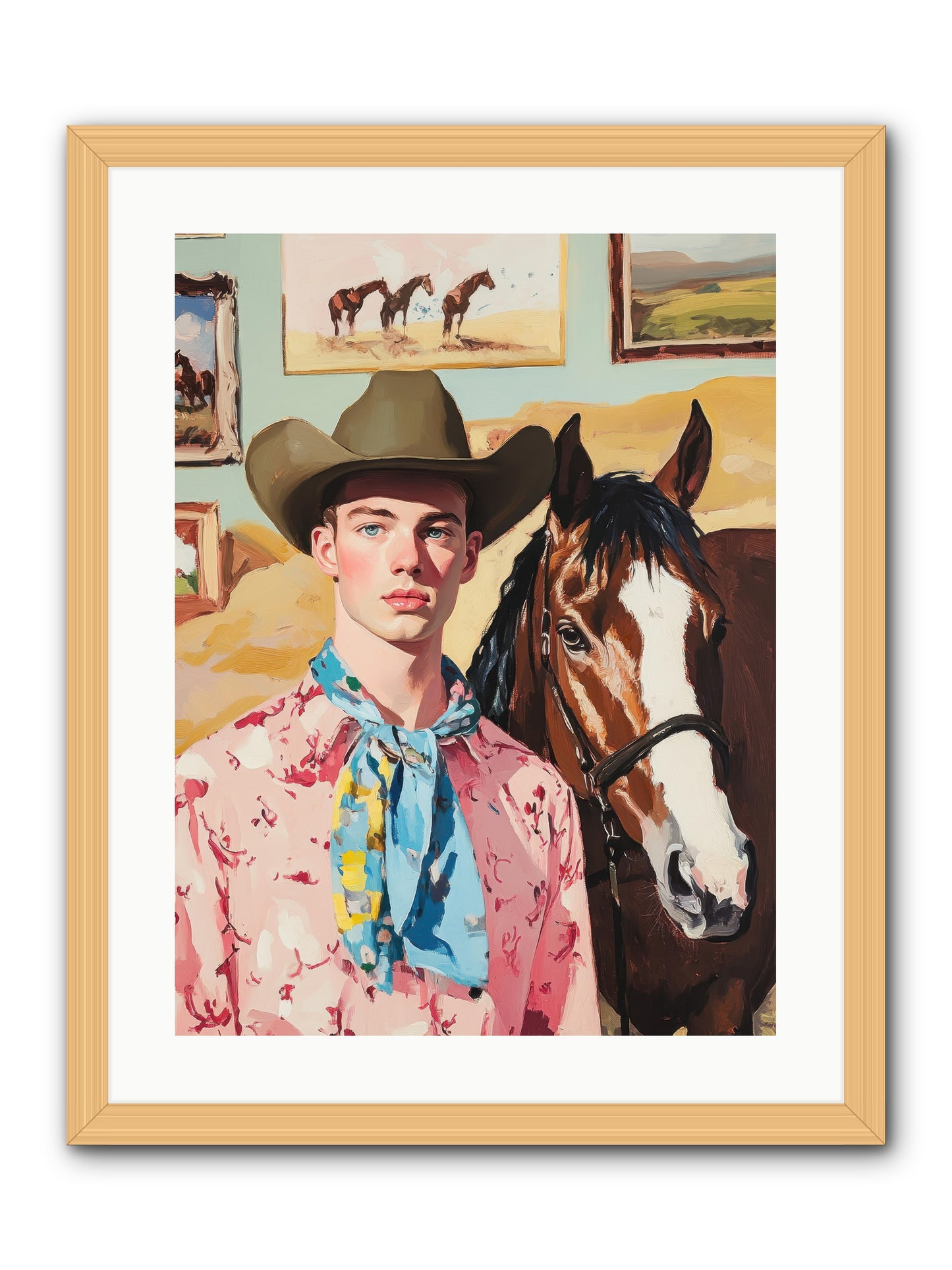 Quicksilver Fable -- Framed Print - Natural 18x24