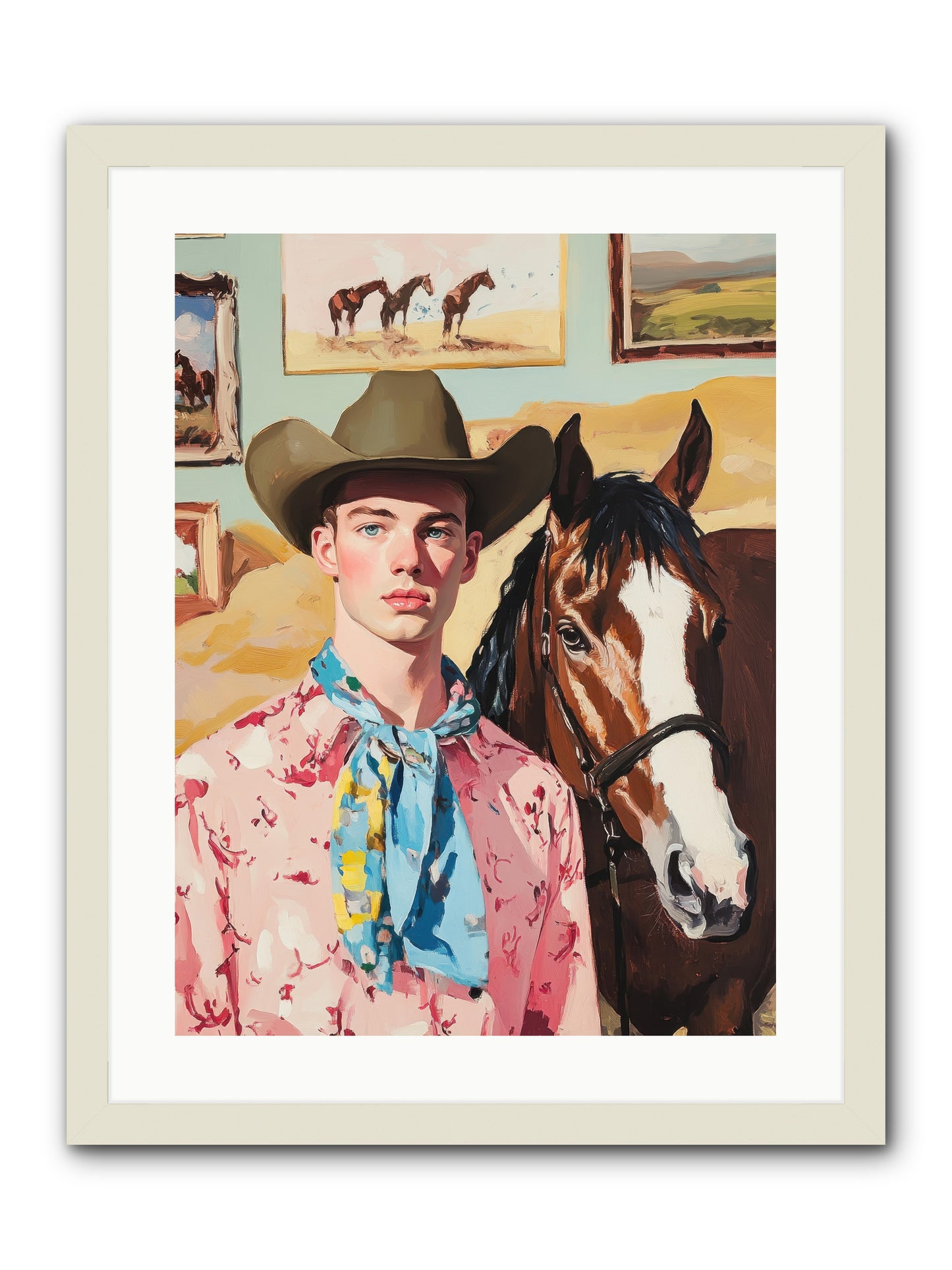 Quicksilver Fable -- Framed Print - White 18x24