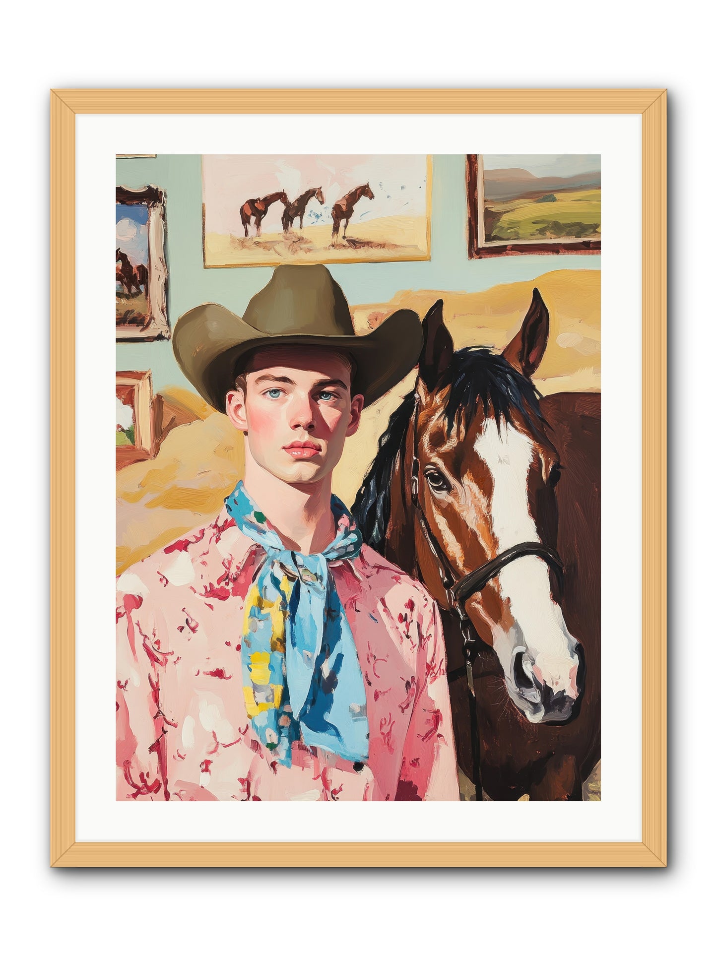 Quicksilver Fable -- Framed Print - Natural 24x32