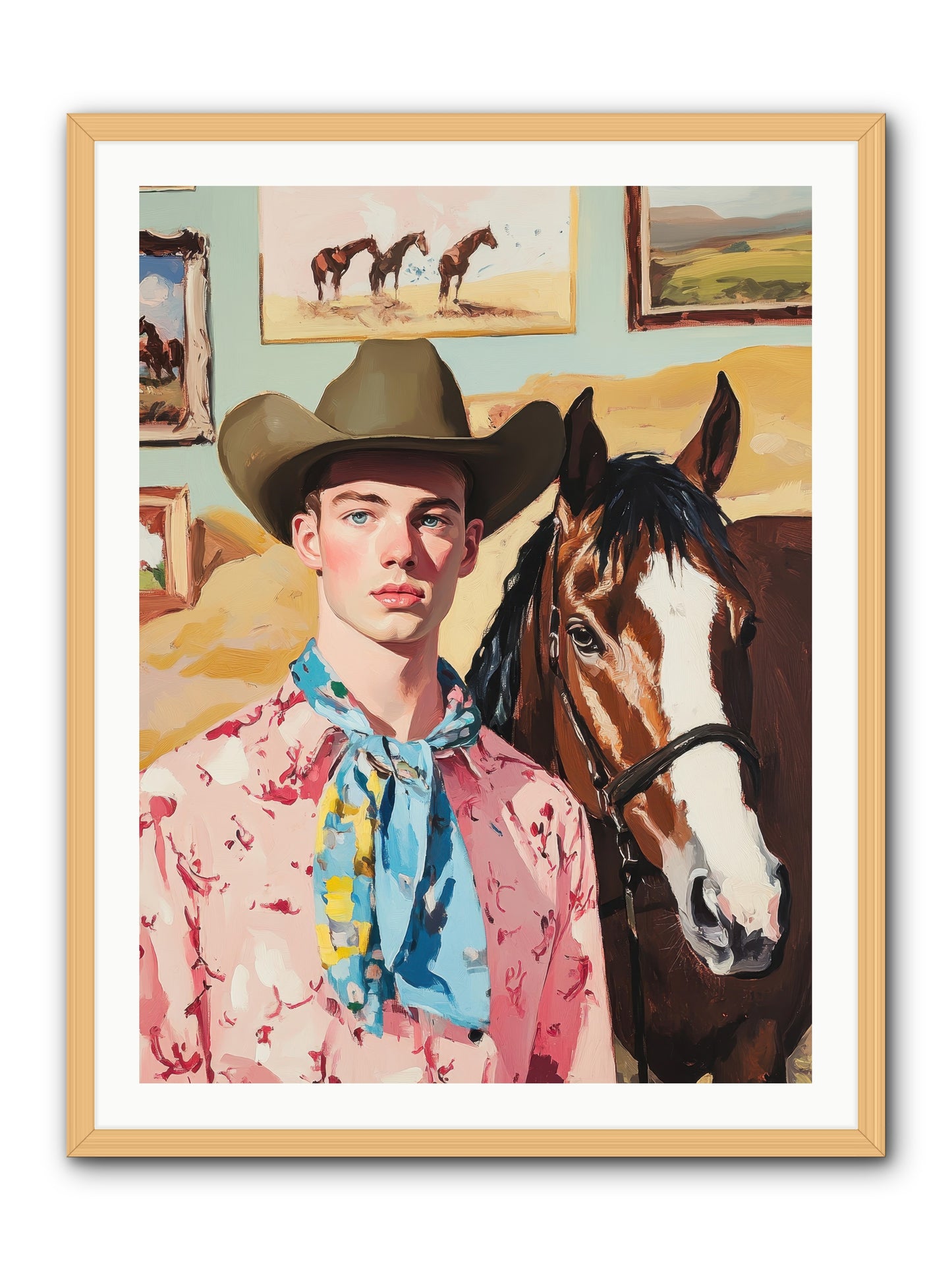 Quicksilver Fable -- Framed Print - Natural 30x40