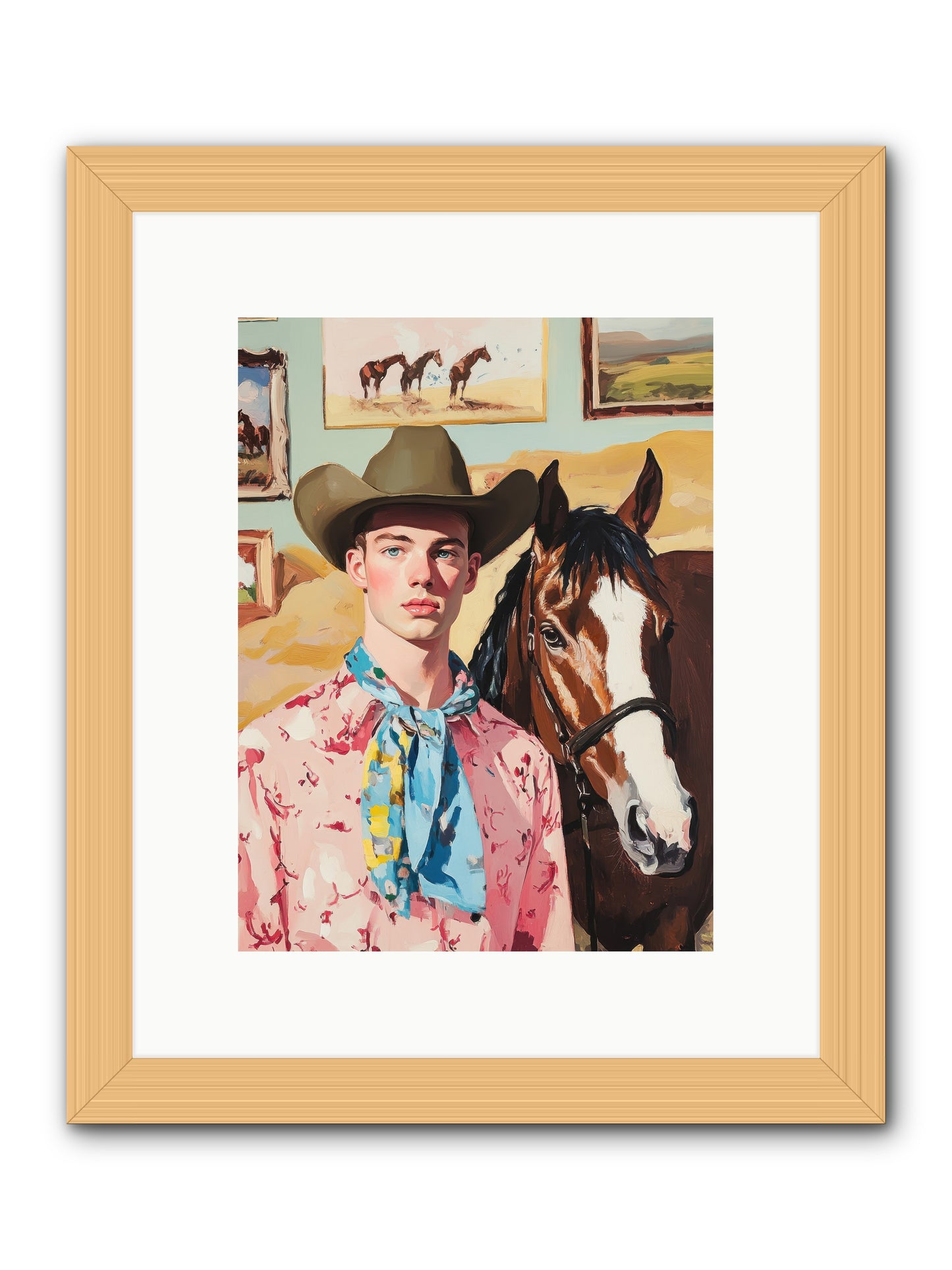 Quicksilver Fable -- Framed Print - Natural 9x12