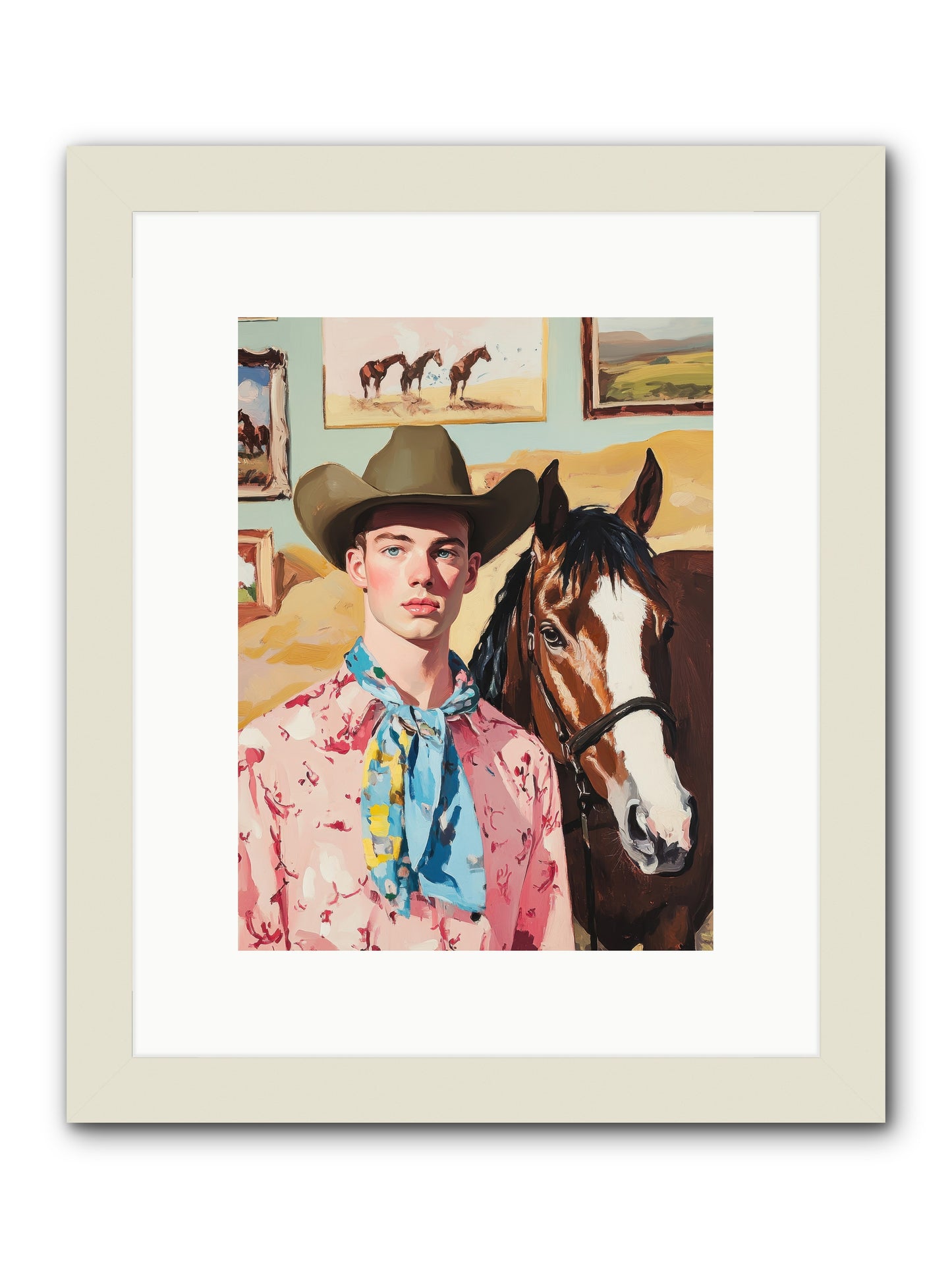 Quicksilver Fable -- Framed Print - White 9x12