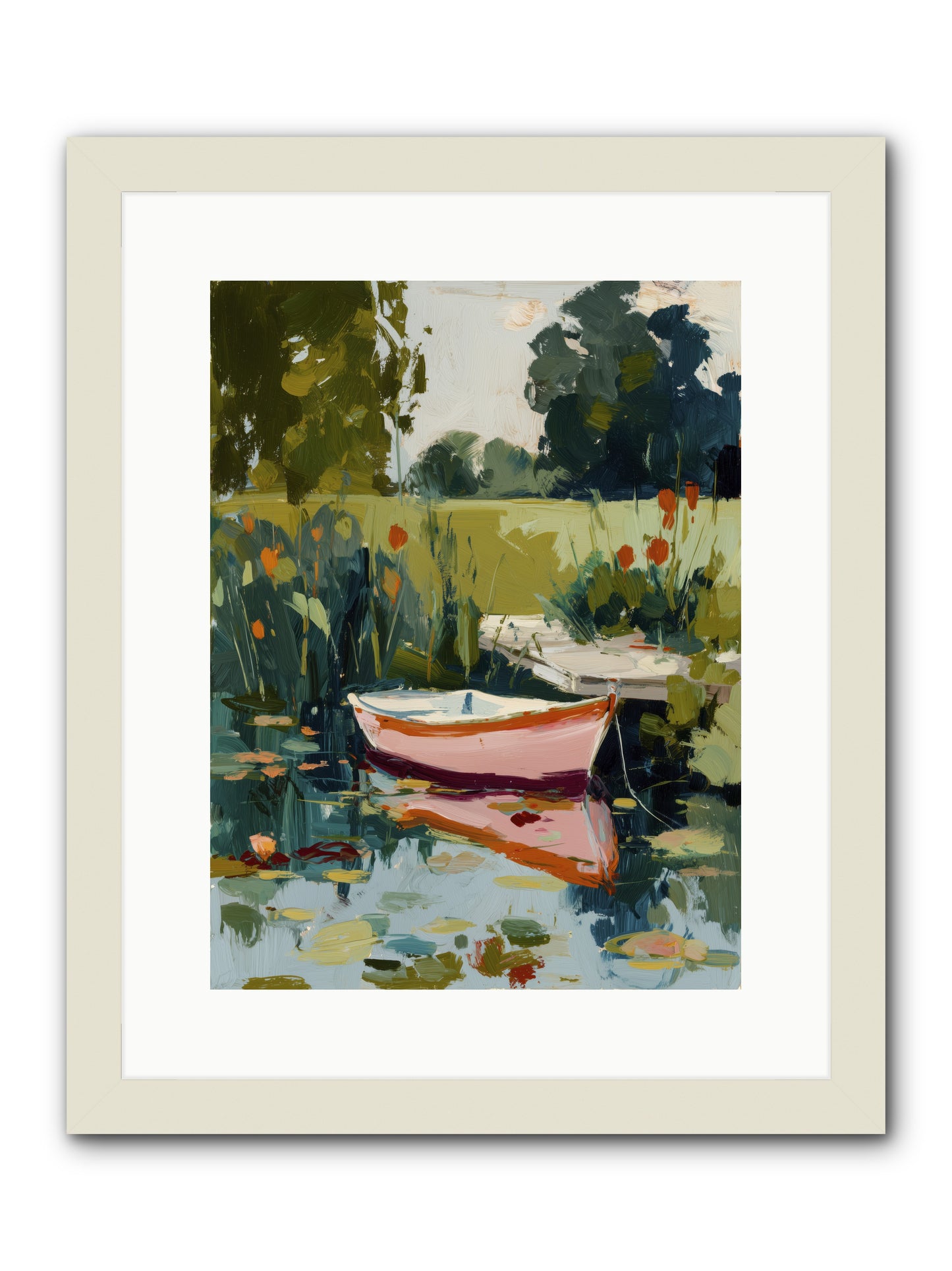 Quiet Adventures -- Framed Print - White 12x16