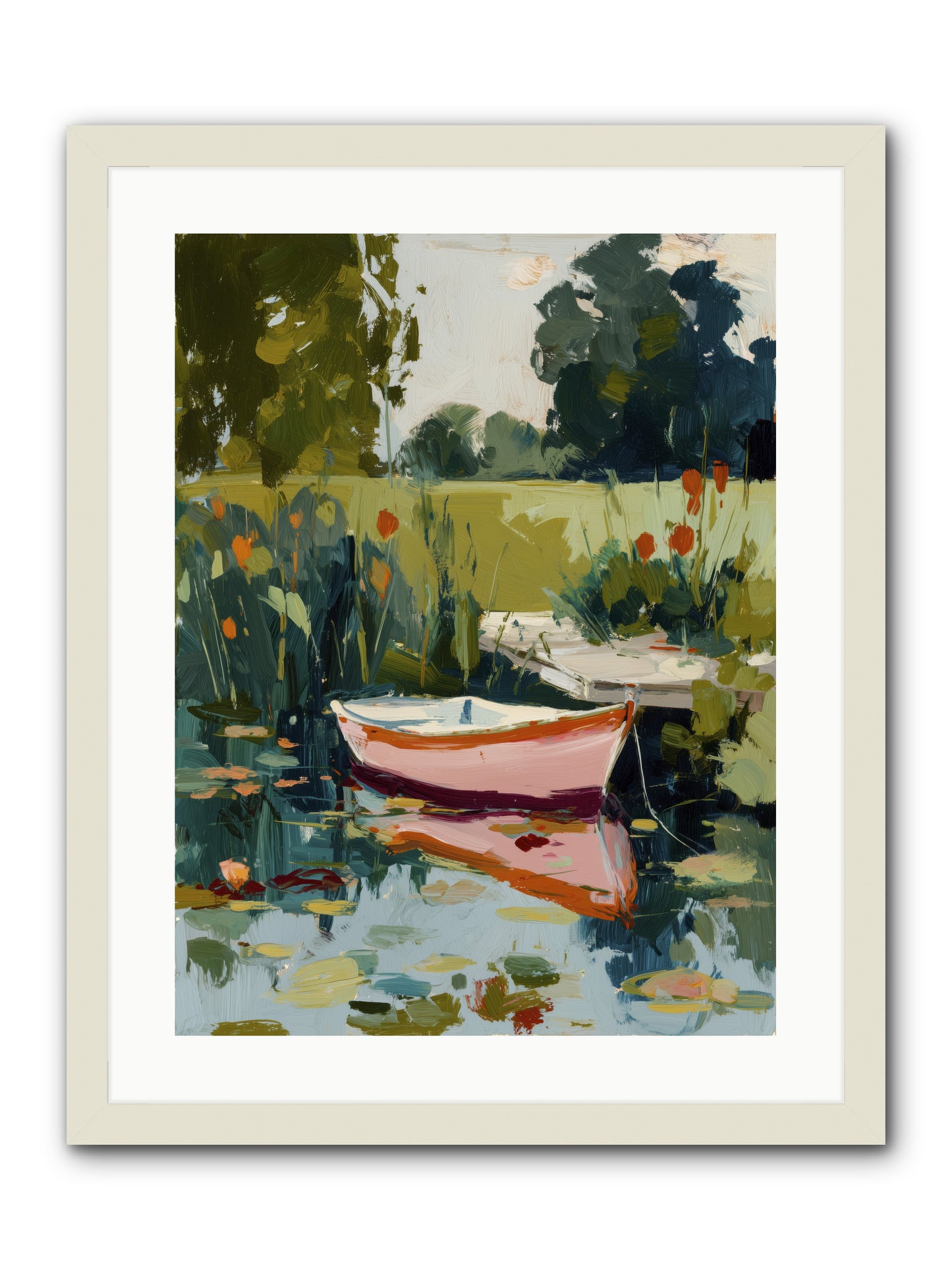 Quiet Adventures -- Framed Print - White 18x24