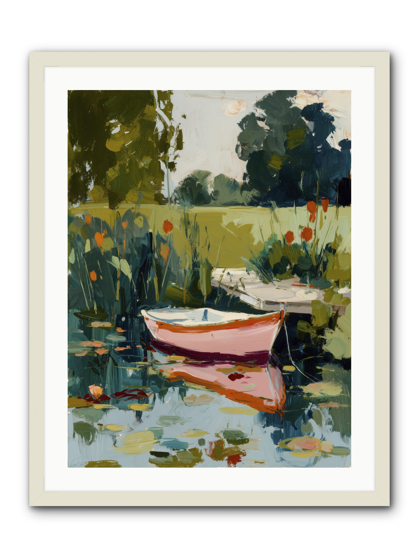 Quiet Adventures -- Framed Print - White 24x32