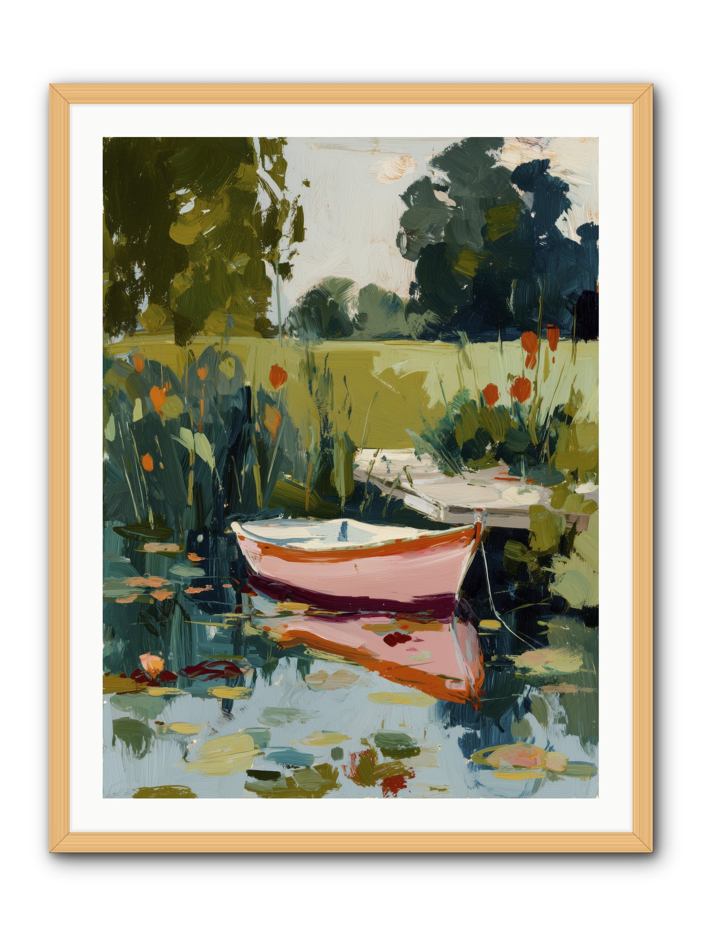 Quiet Adventures -- Framed Print - Natural 30x40