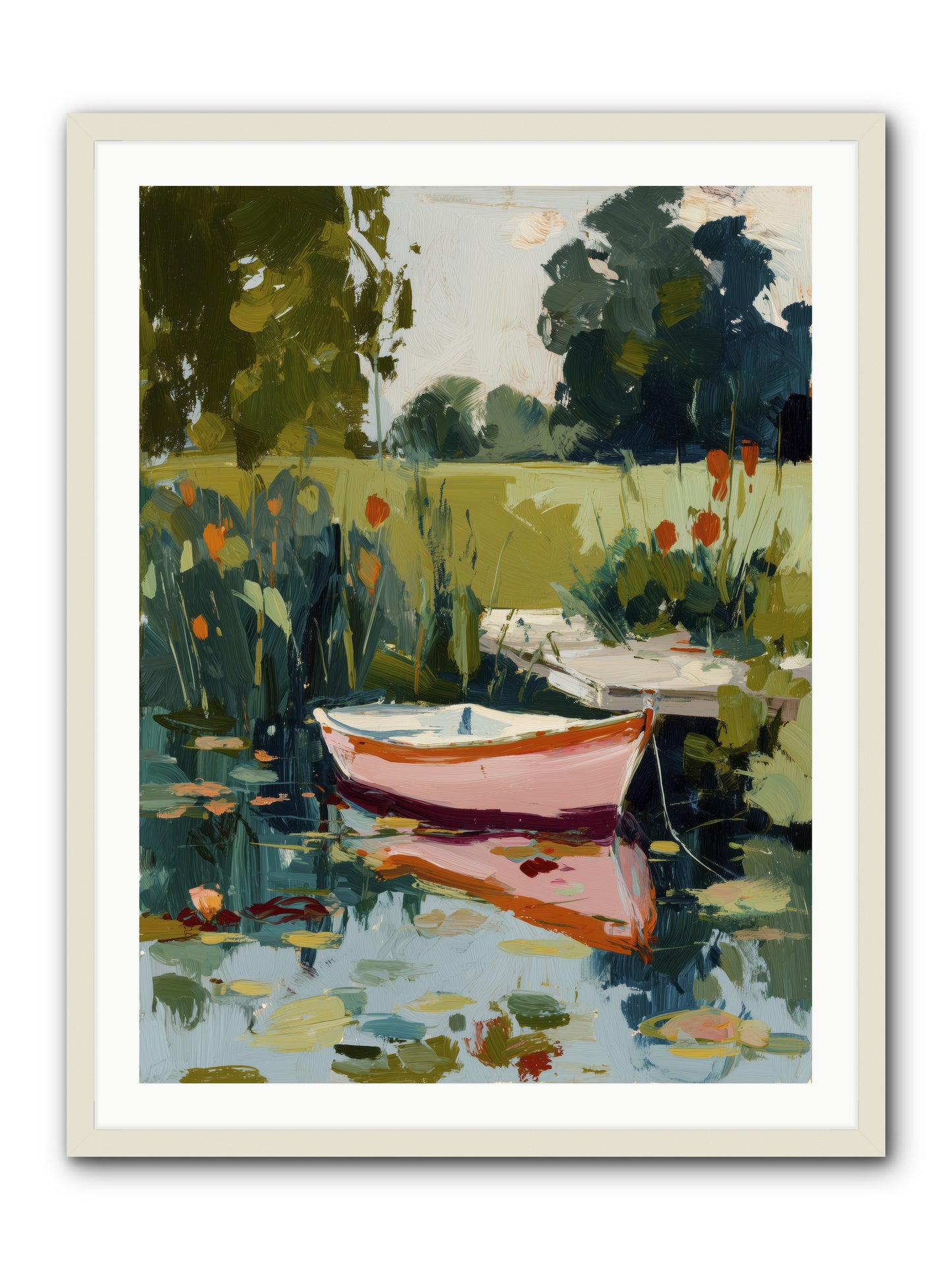 Quiet Adventures -- Framed Print - White 30x40