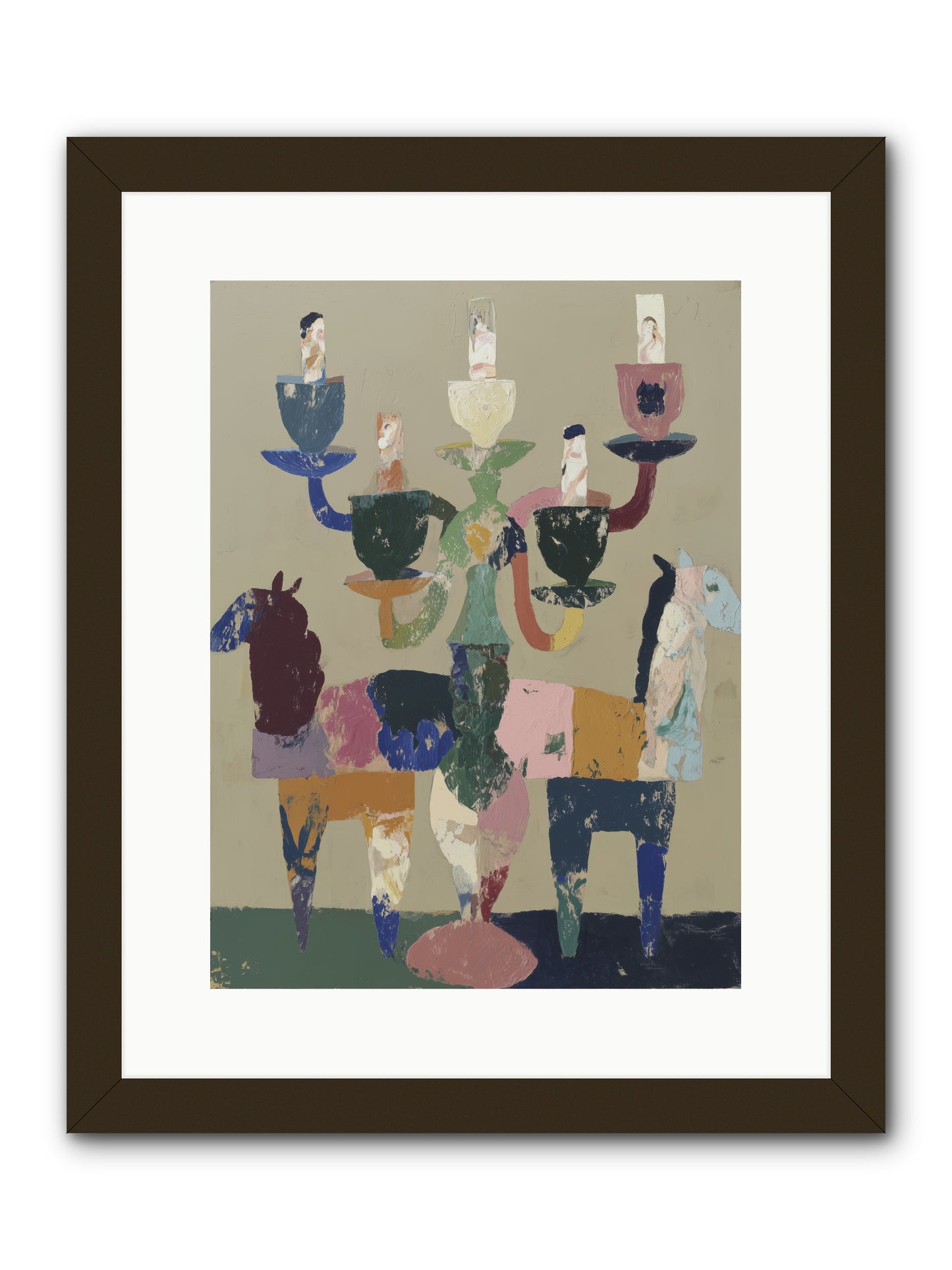 Quiet Carnival -- Framed Print - Black 12x16