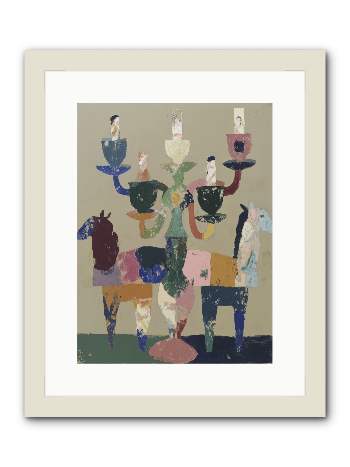 Quiet Carnival -- Framed Print - White 12x16