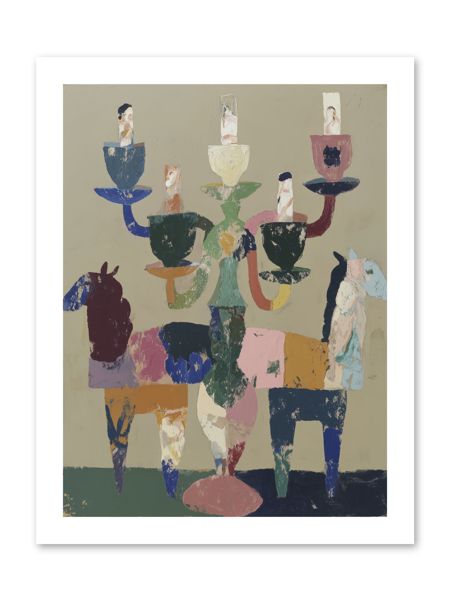 Quiet Carnival -- Loose Canvas Print 12x16