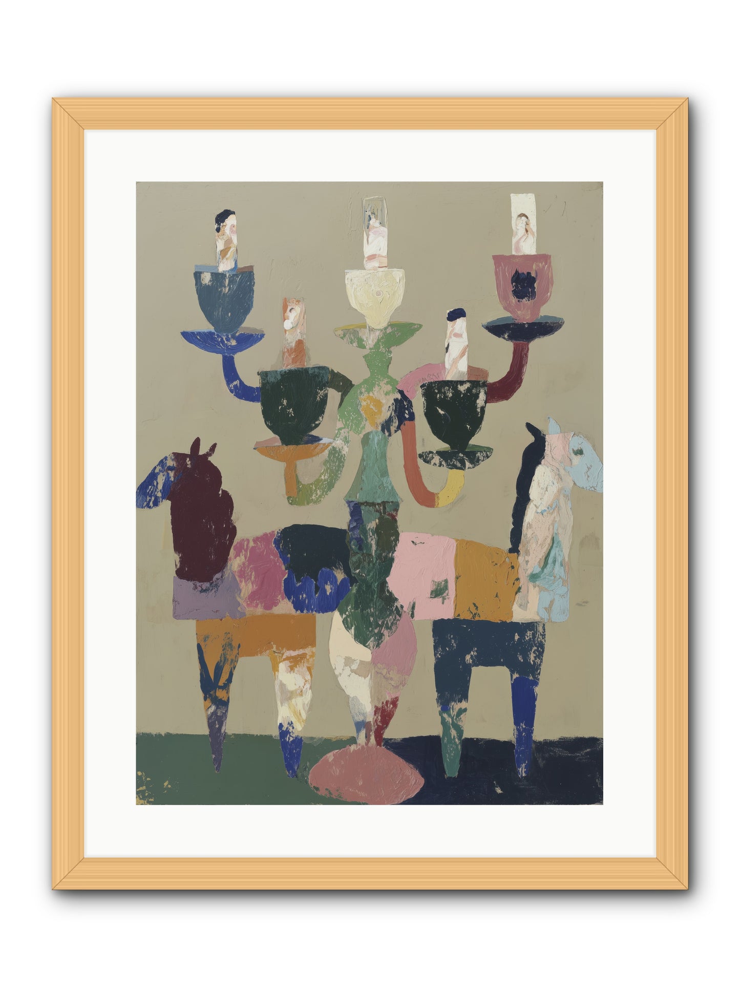 Quiet Carnival -- Framed Print - Natural 18x24