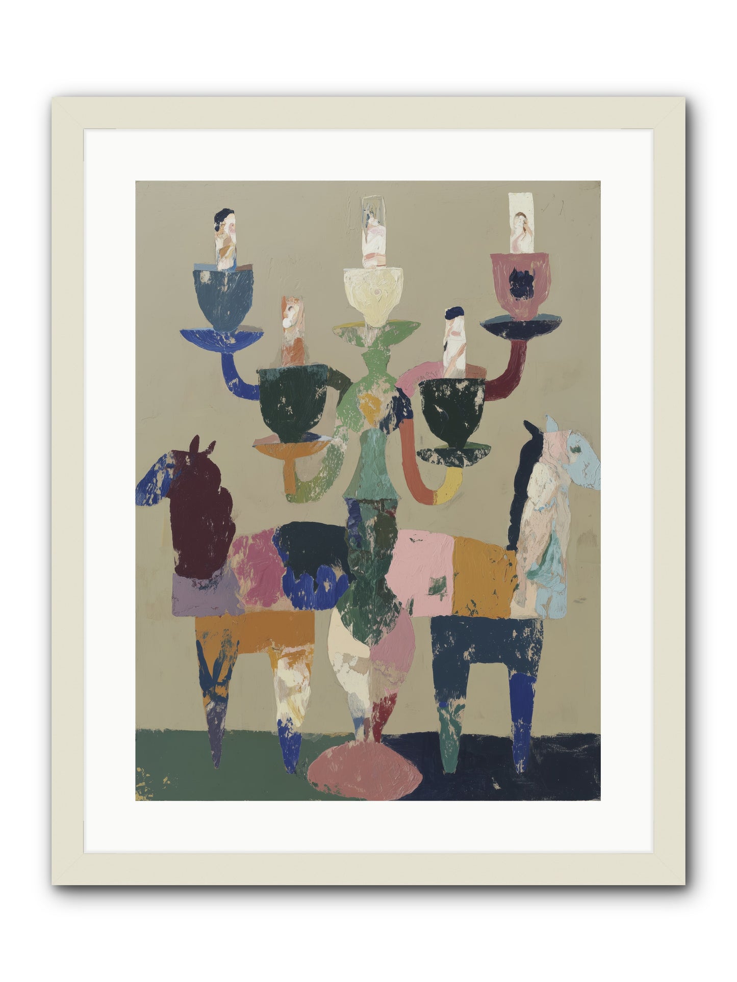 Quiet Carnival -- Framed Print - White 18x24