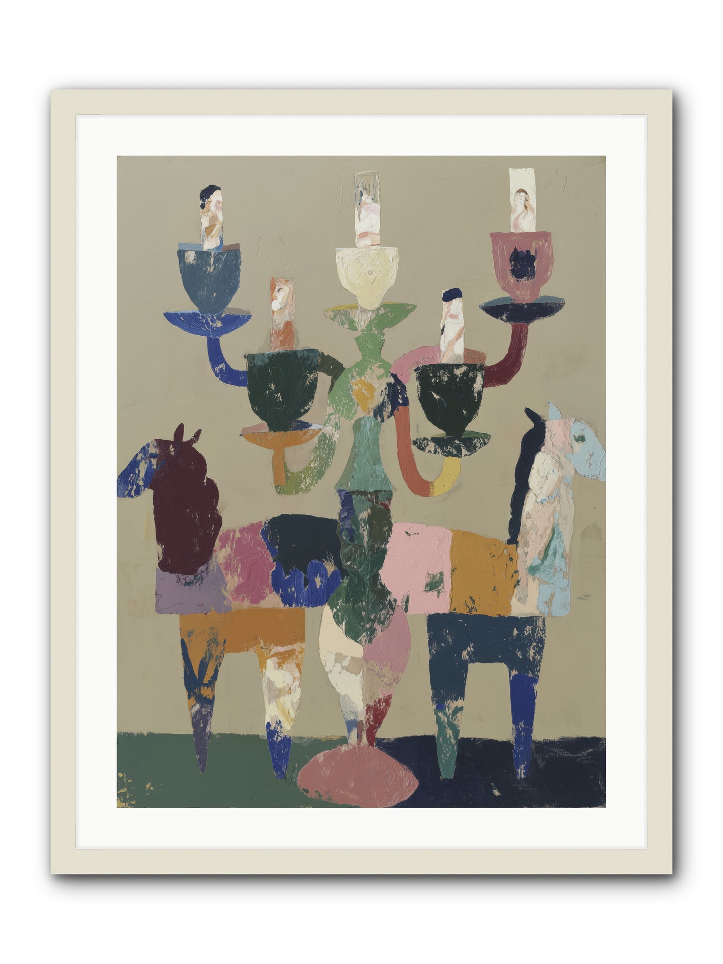 Quiet Carnival -- Framed Print - White 24x32