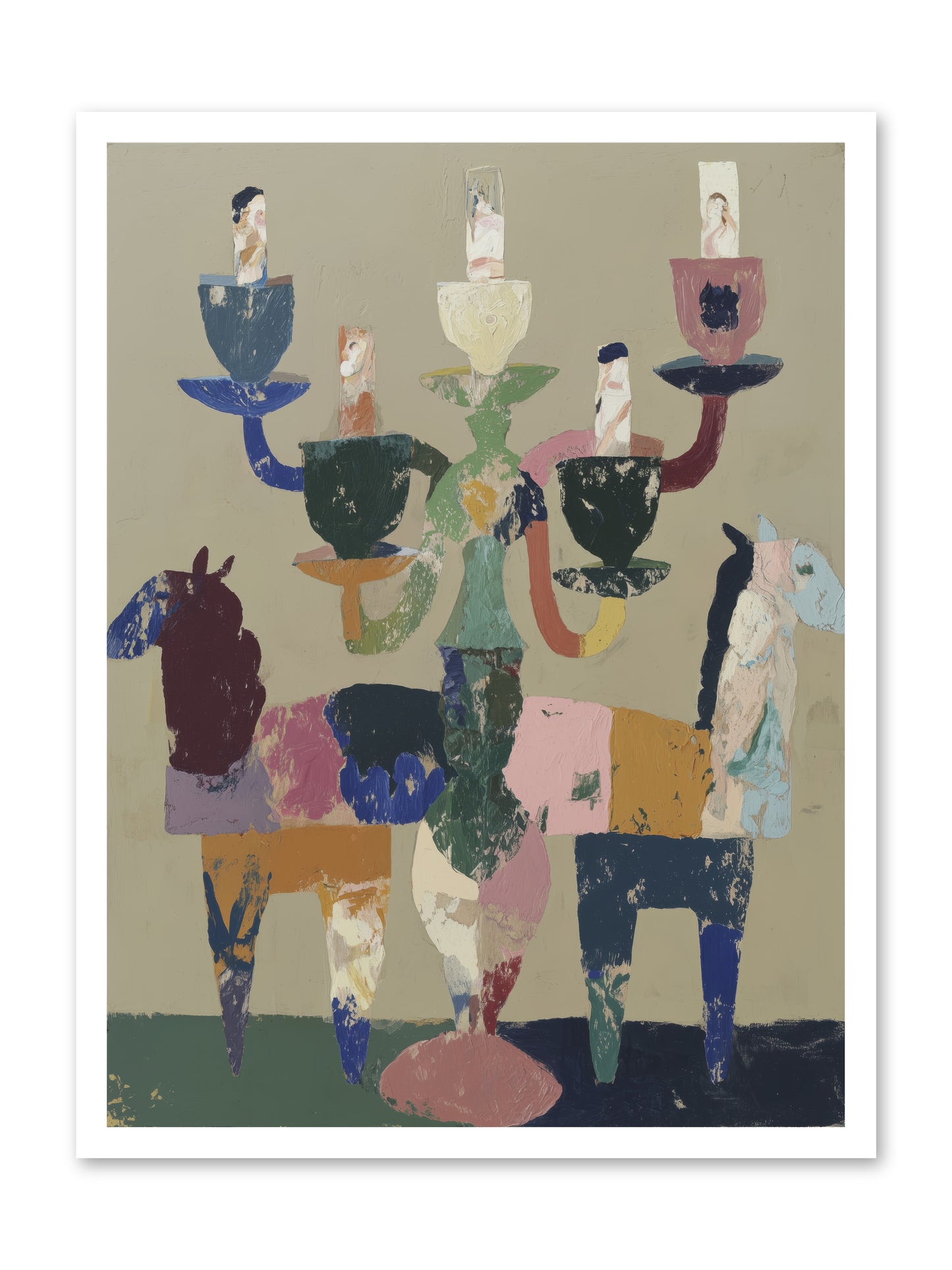 Quiet Carnival -- Loose Canvas Print 24x32