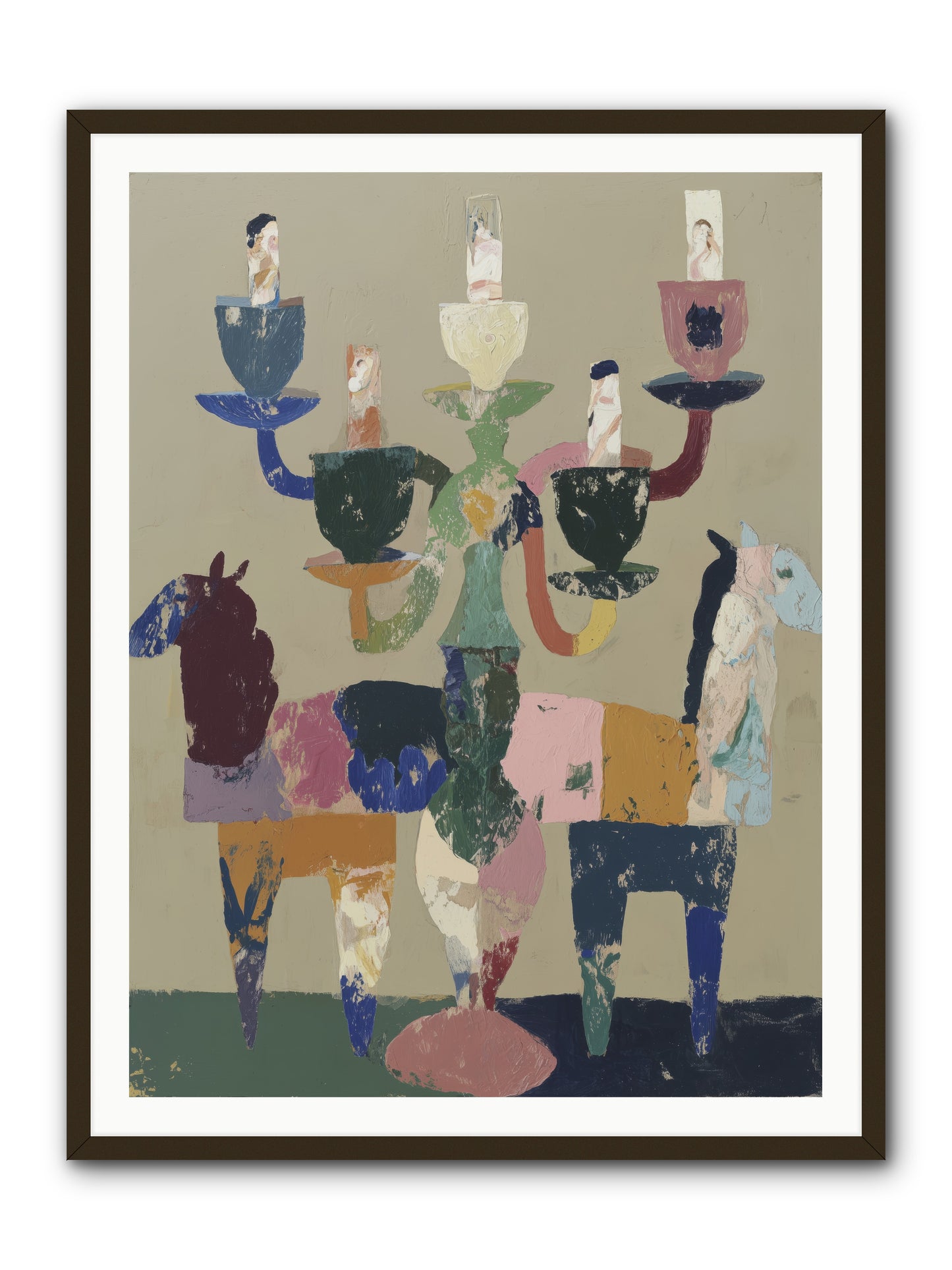 Quiet Carnival -- Framed Print - Black 36x48