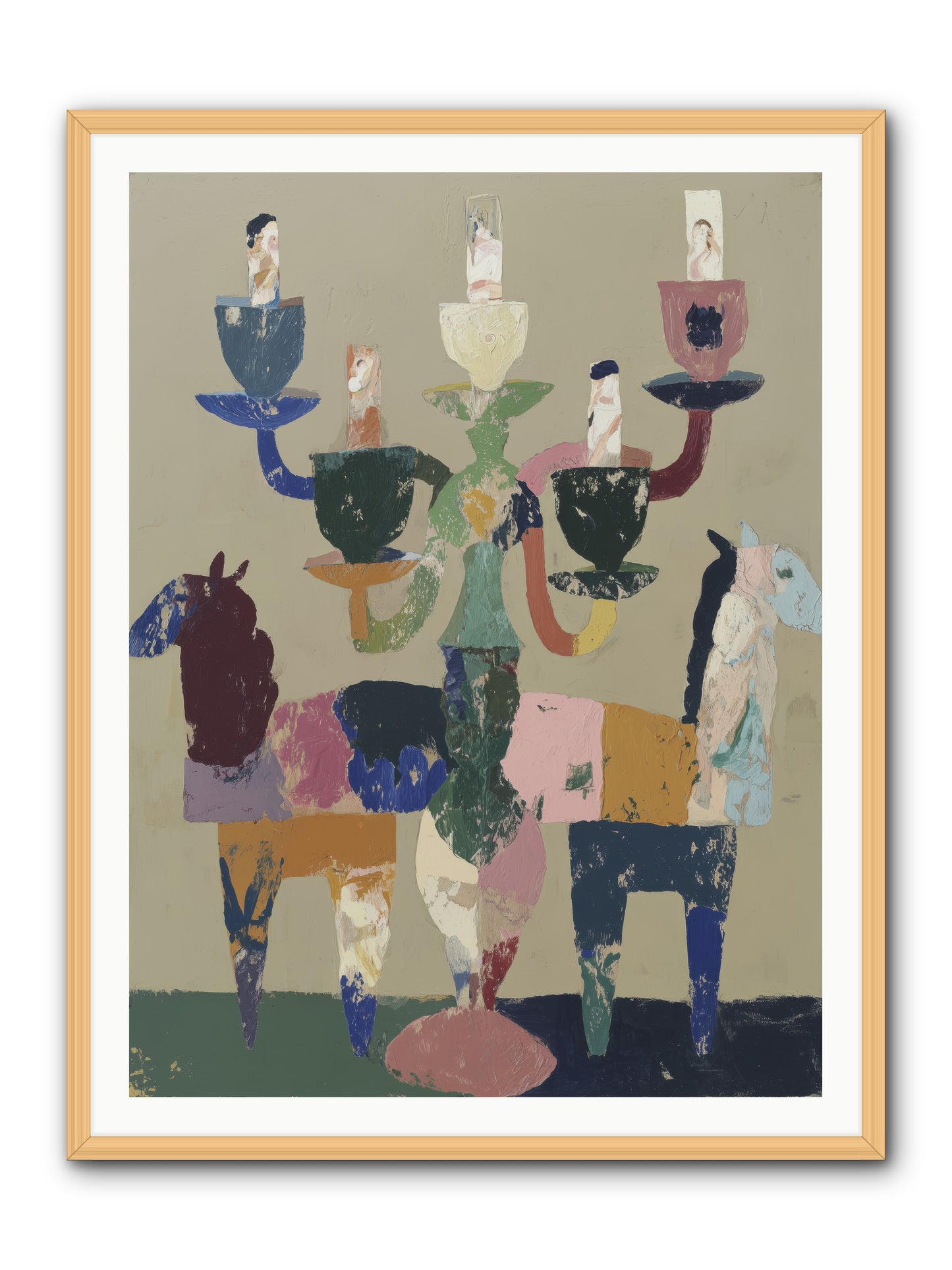 Quiet Carnival -- Framed Print - Natural 36x48