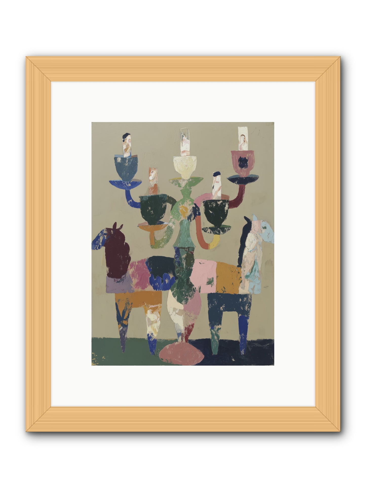 Quiet Carnival -- Framed Print - Natural 9x12