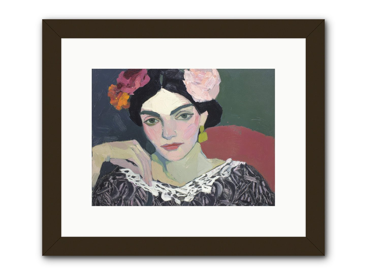 Quiet Confidence -- Framed Print - Black 12x9