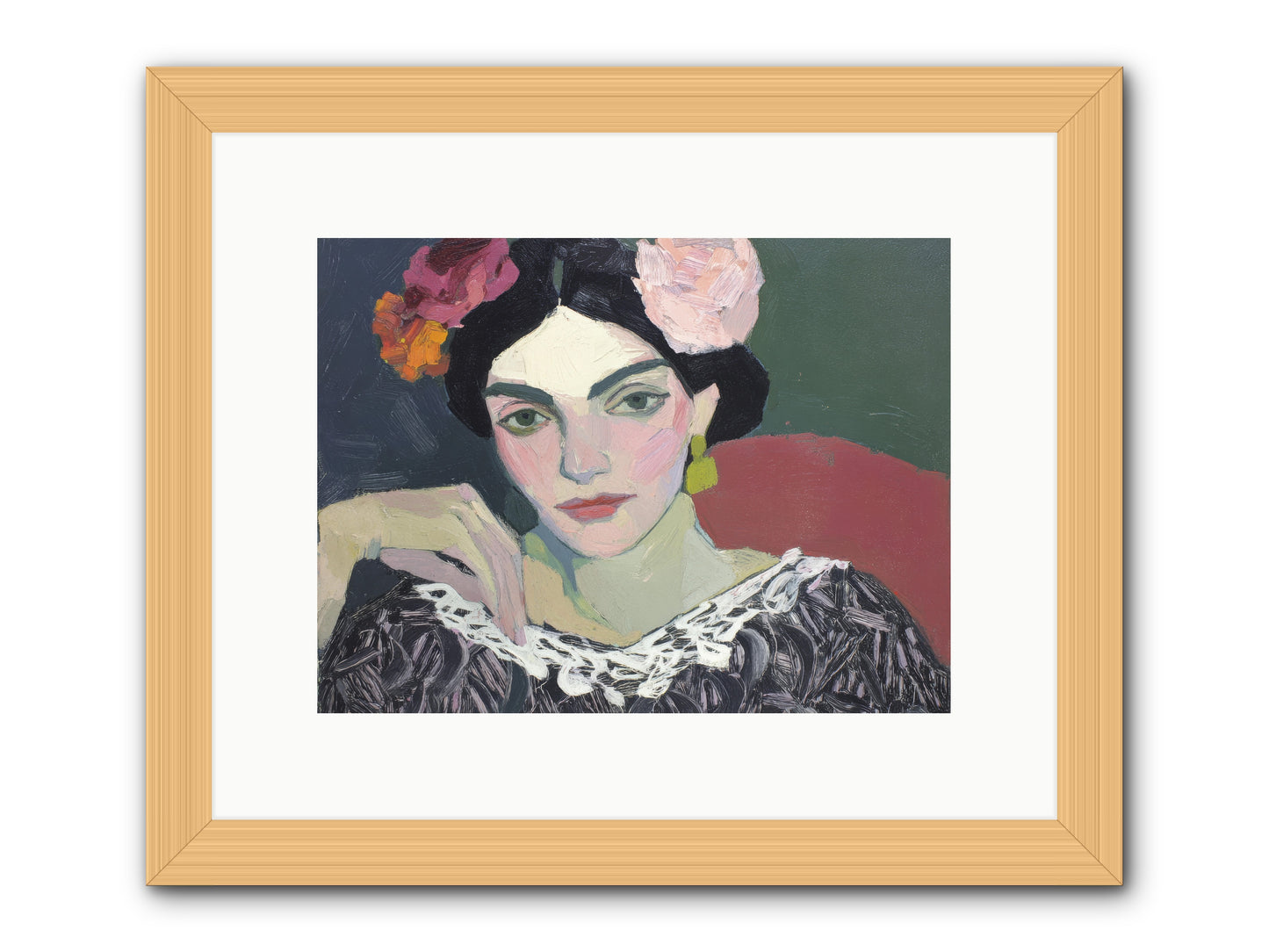Quiet Confidence -- Framed Print - Natural 12x9