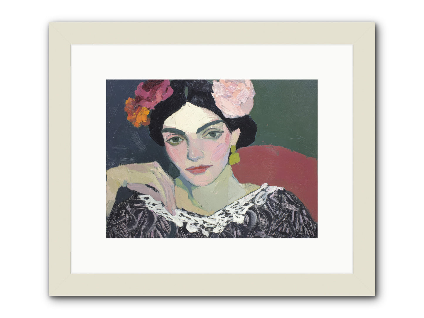Quiet Confidence -- Framed Print - White 12x9