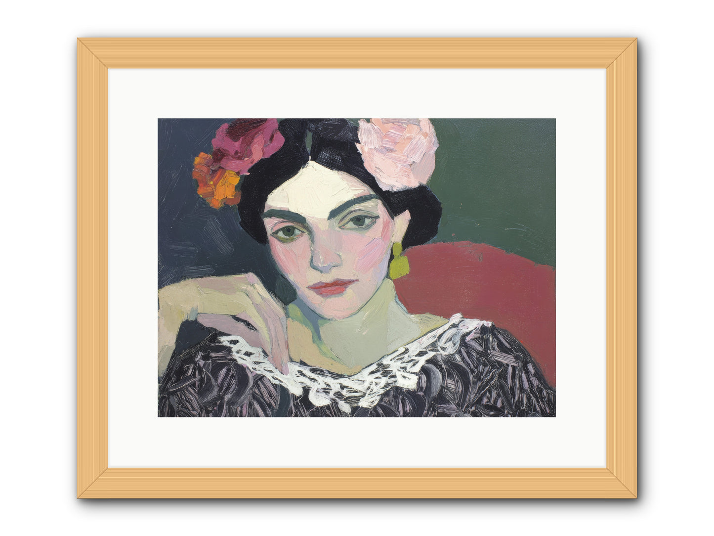 Quiet Confidence -- Framed Print - Natural 16x12