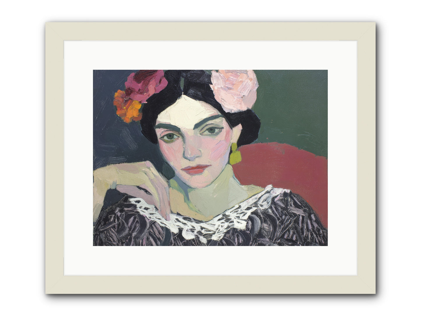 Quiet Confidence -- Framed Print - White 16x12