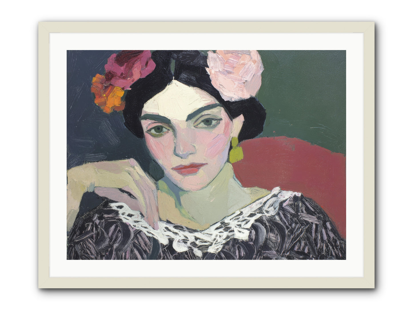 Quiet Confidence -- Framed Print - White 32x24