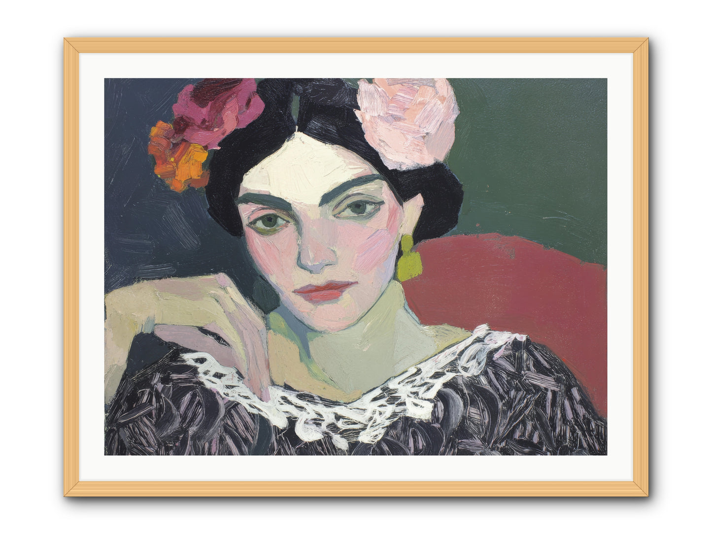 Quiet Confidence -- Framed Print - Natural 40x30