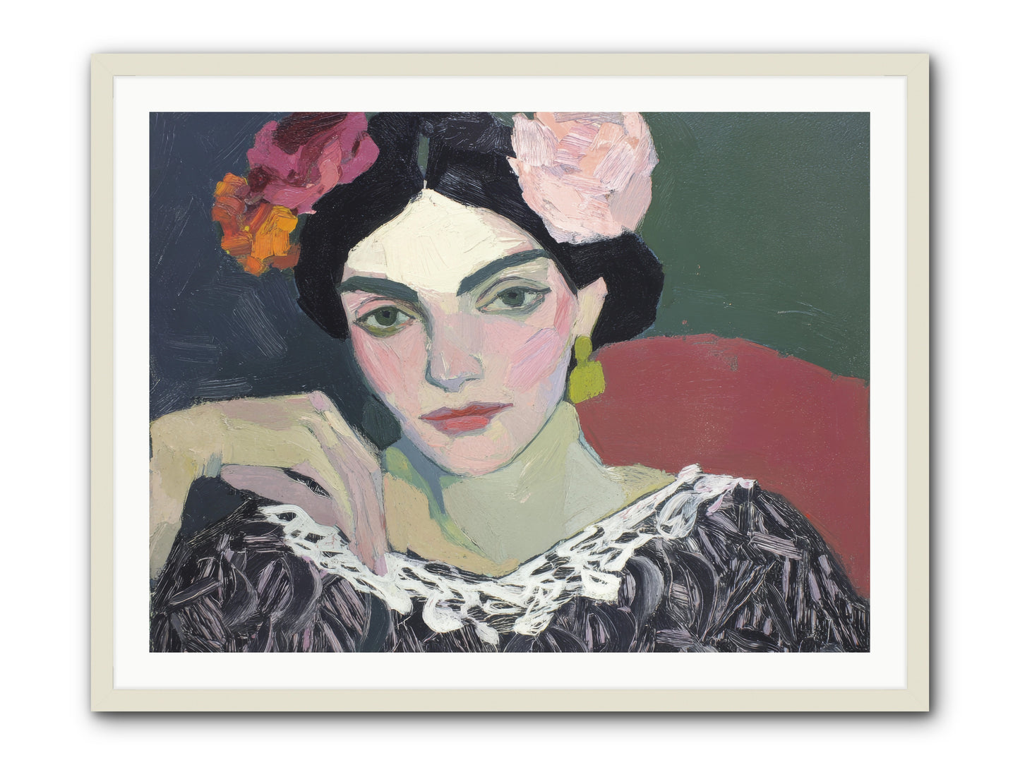 Quiet Confidence -- Framed Print - White 40x30