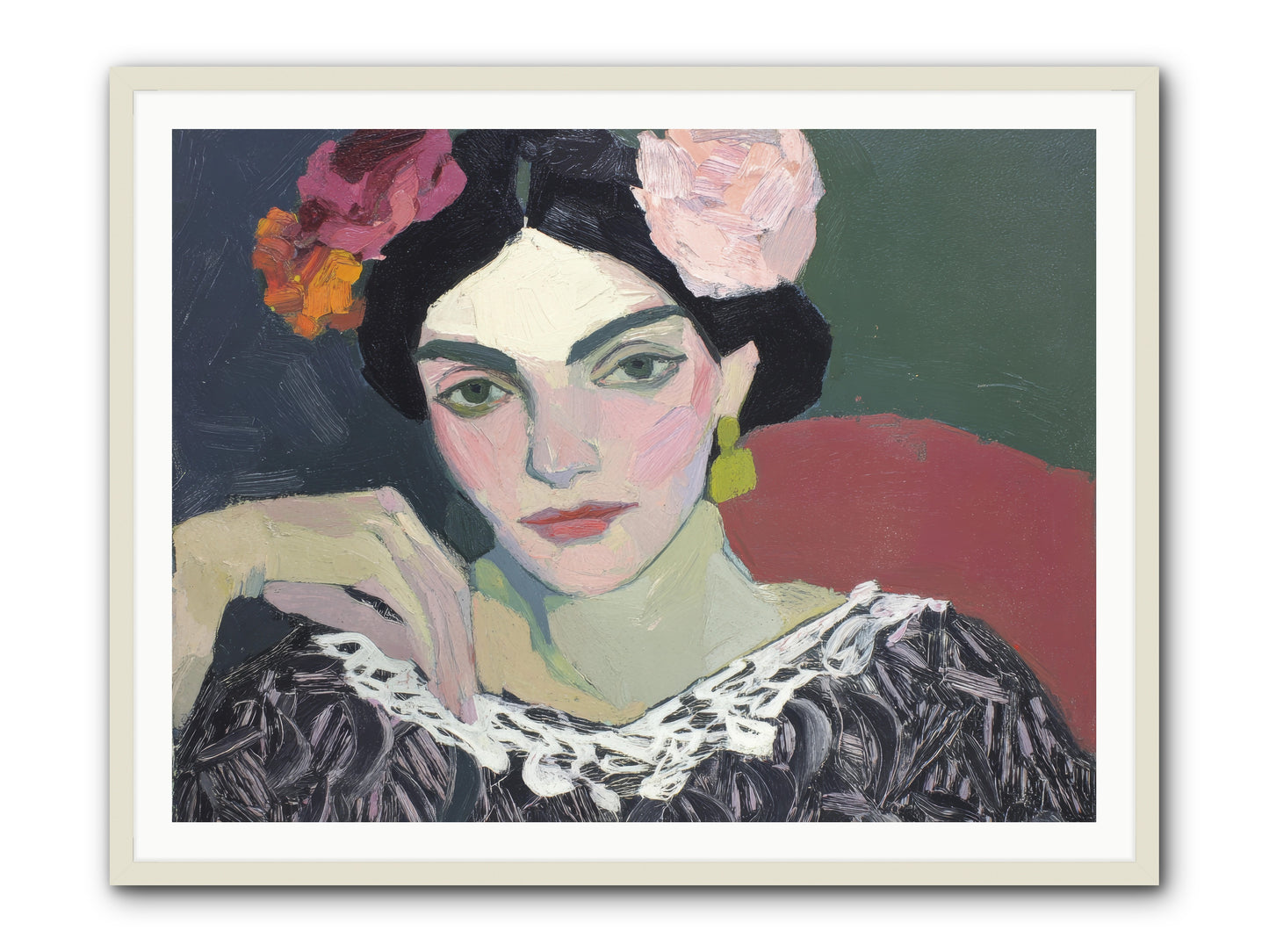 Quiet Confidence -- Framed Print - White 48x36