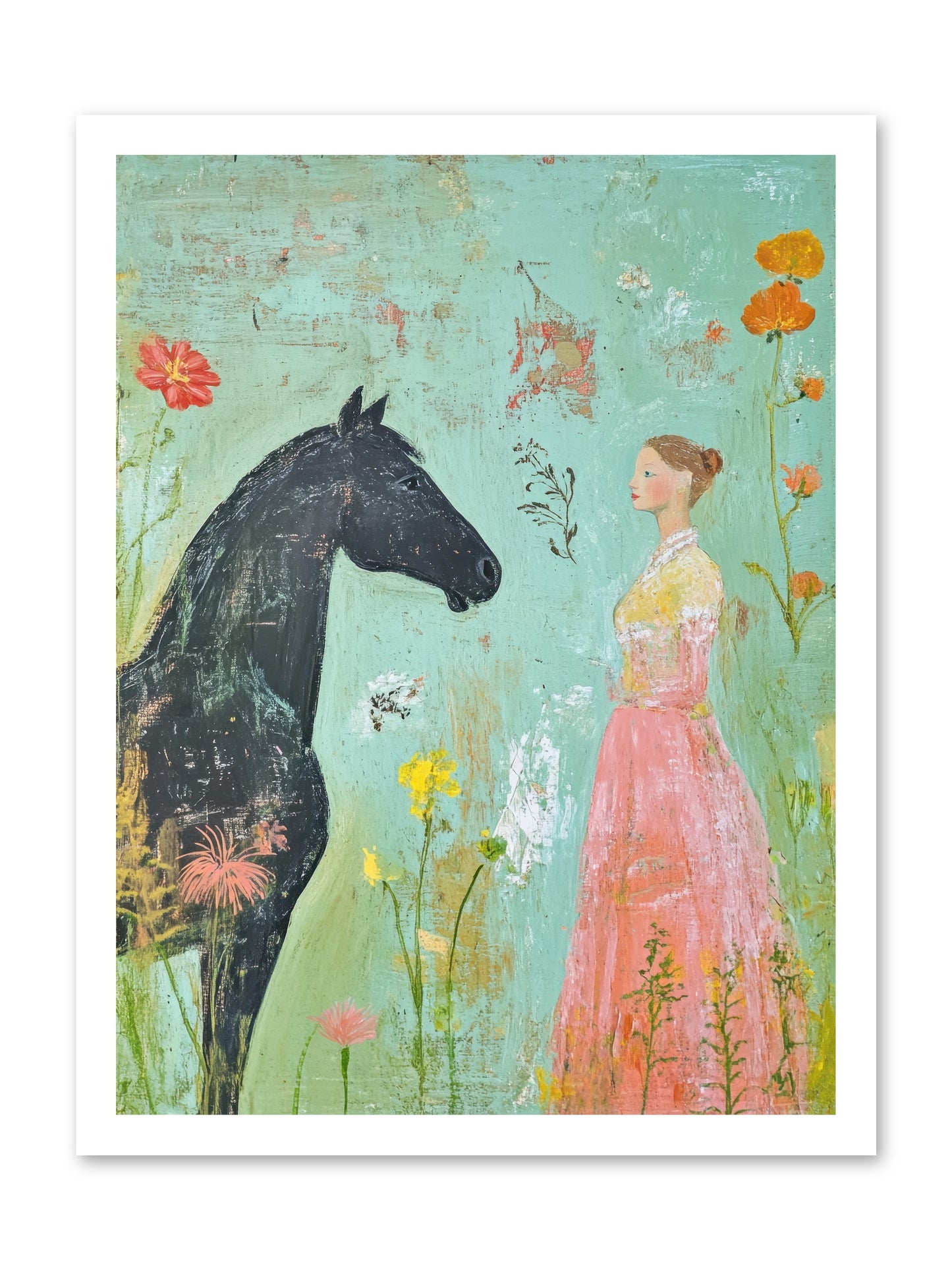 Quiet Conversation -- Paper Print 18x24