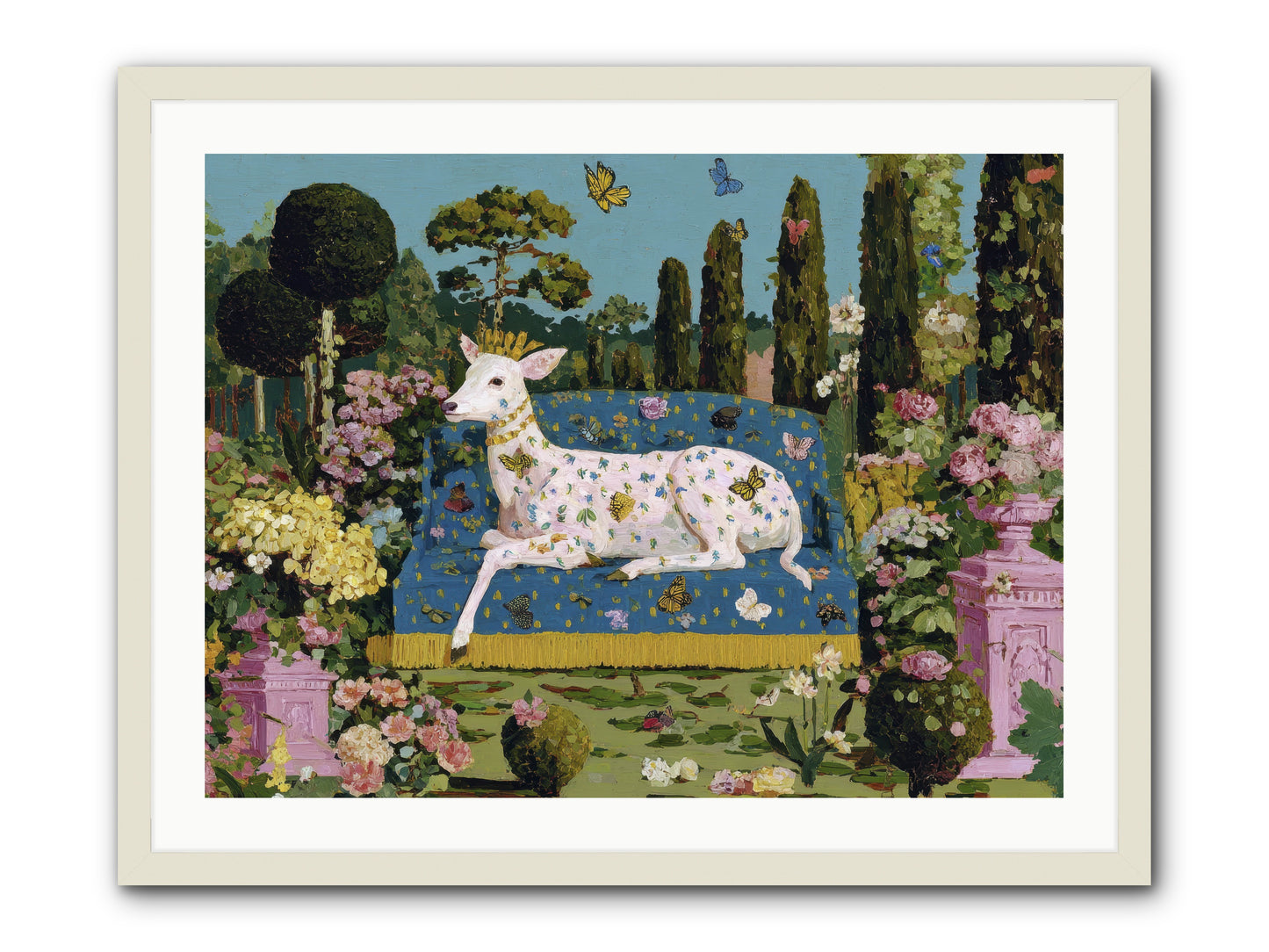 Quiet Crown -- Framed Print - White 32x24